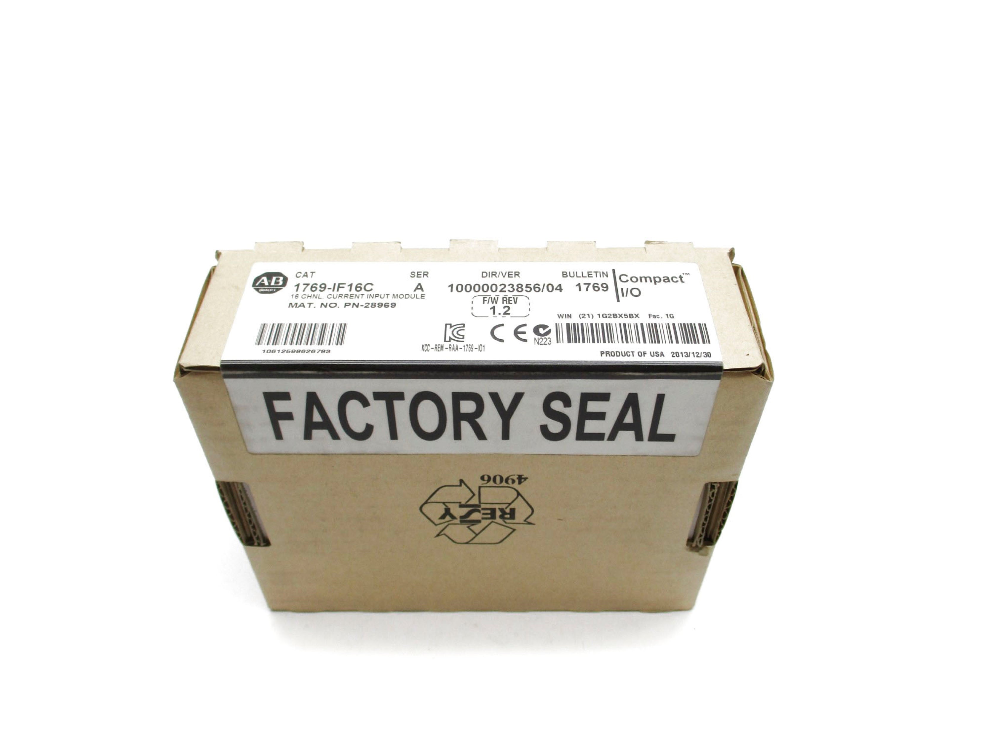 ALLEN BRADLEY 1769-IF16C SER. A F/W 1.2 DATE: 2013 NSFS