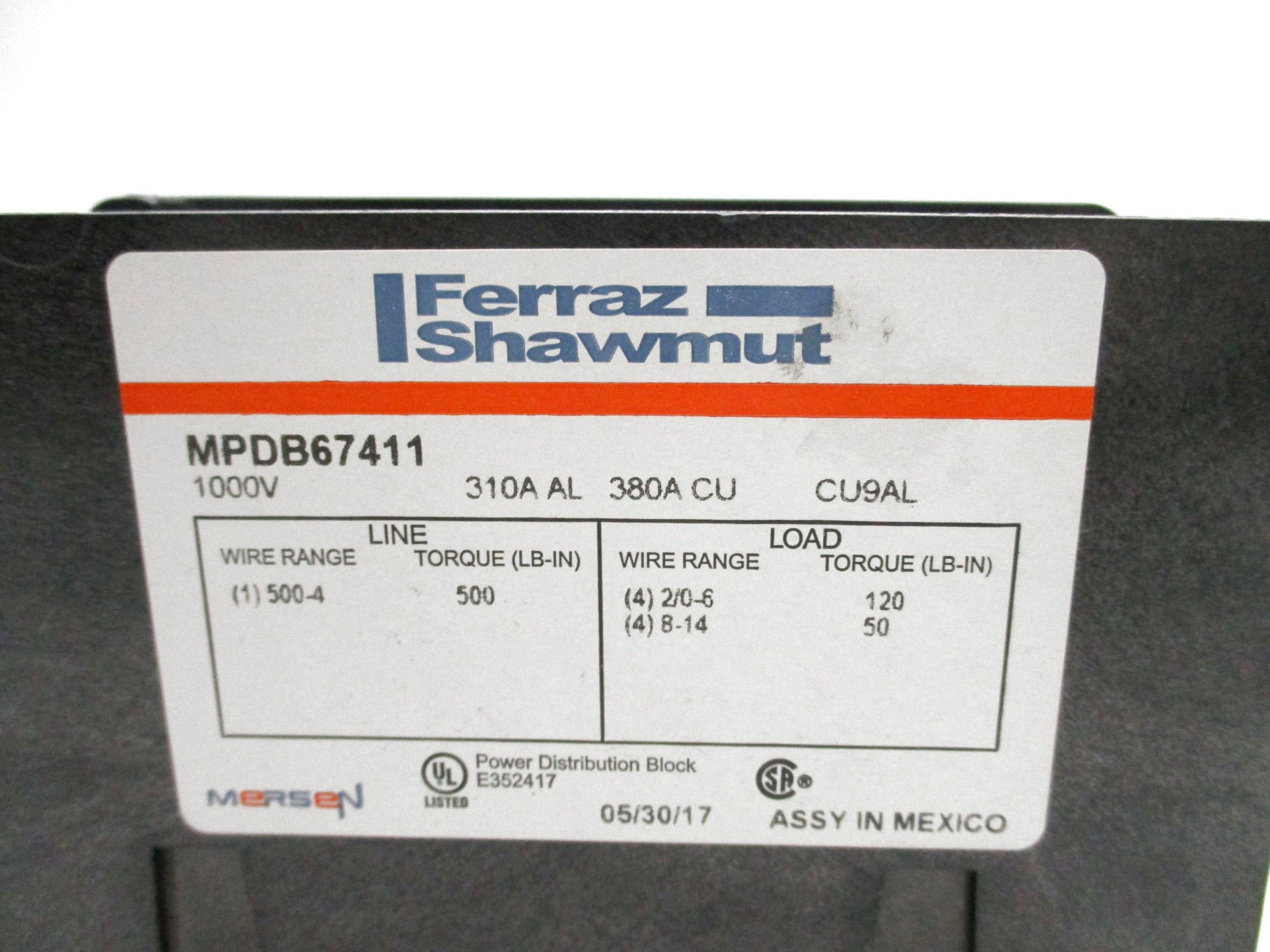 FERRAZ SHAWMUT MPDB67411 NSNP