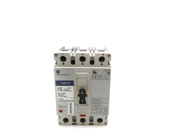 ALLEN BRADLEY 140M-I8P-C50S-M SER. A 50A 600VAC UNMP