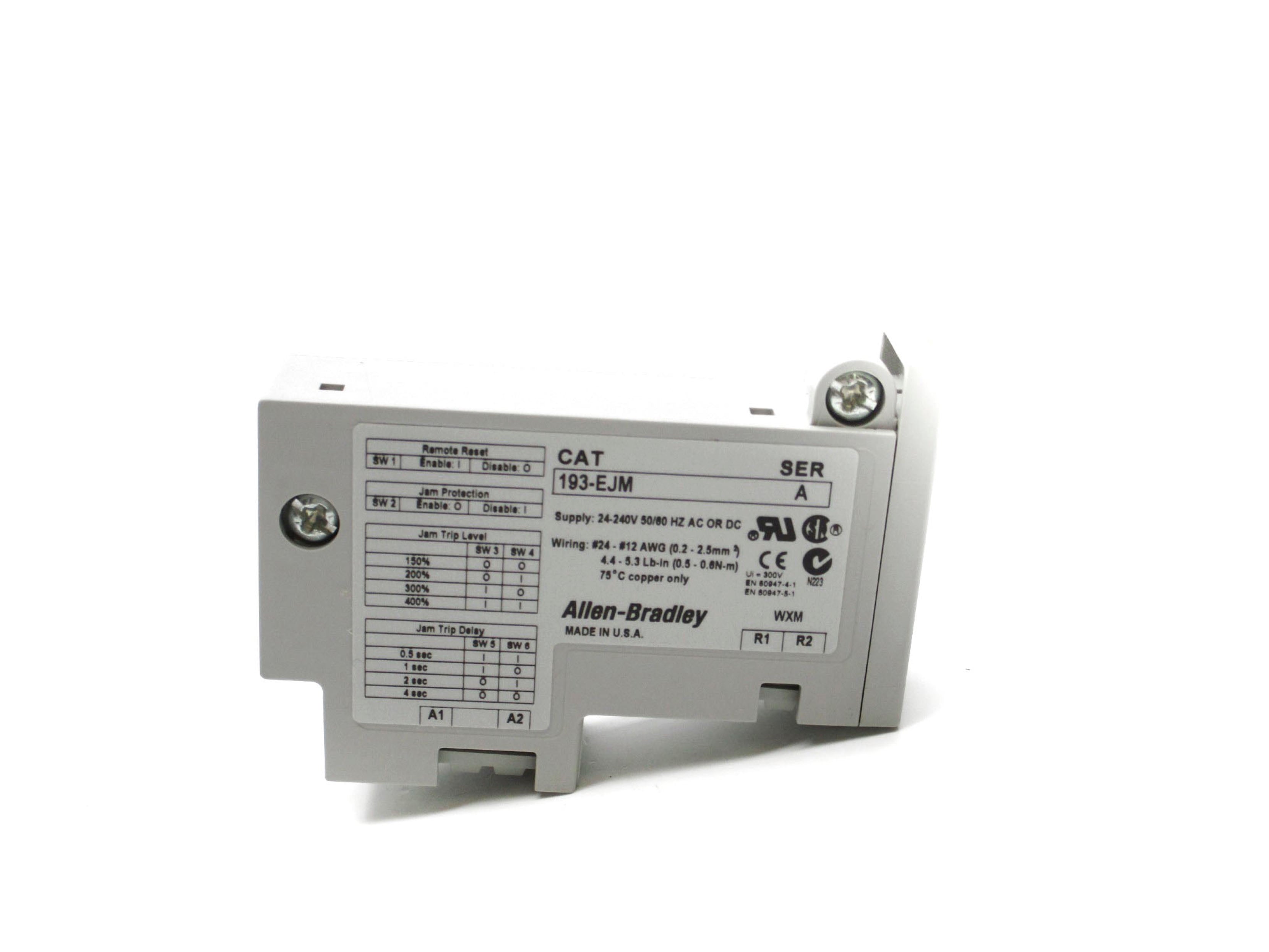ALLEN BRADLEY 193-EJM SER. A (BR/WH) NSMP