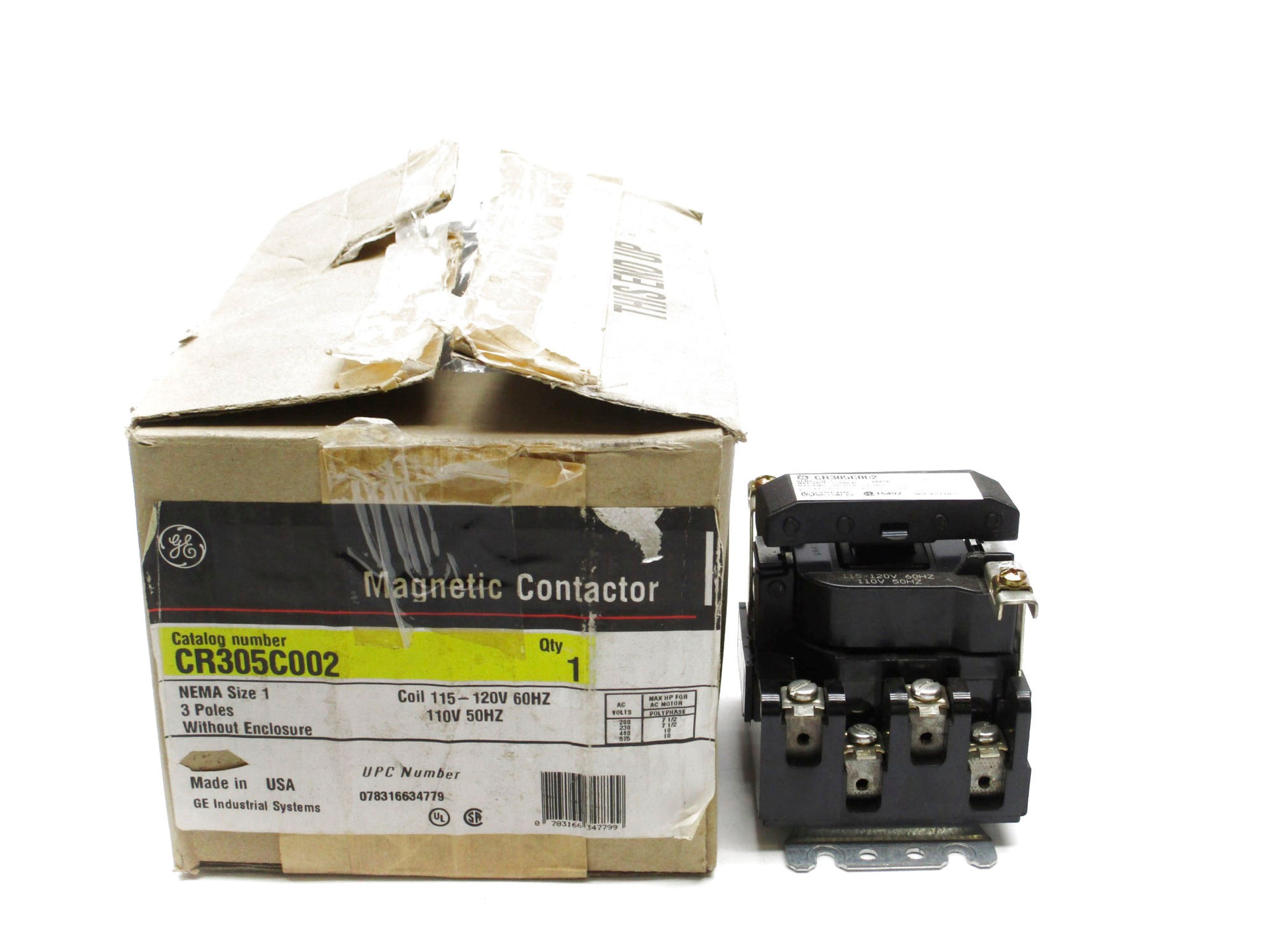 GENERAL ELECTRIC CR305C002 115-120V 110V NSMP