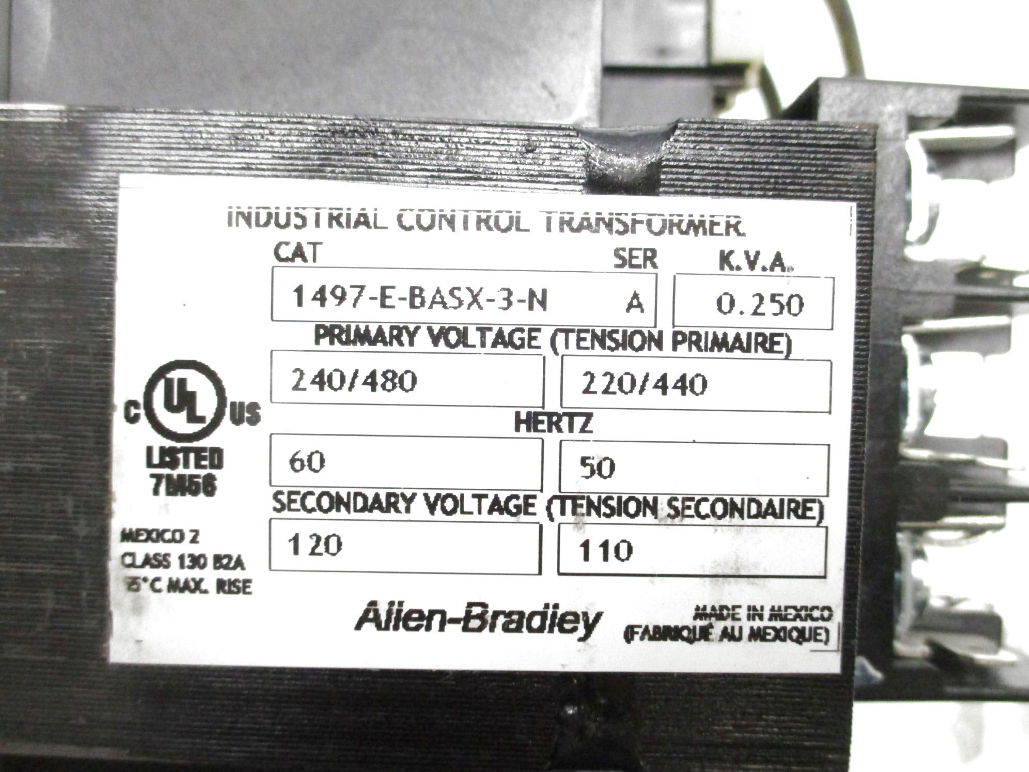 ALLEN BRADLEY 1497-E-BASX-3-N SER. A (BR/WH) NSMP