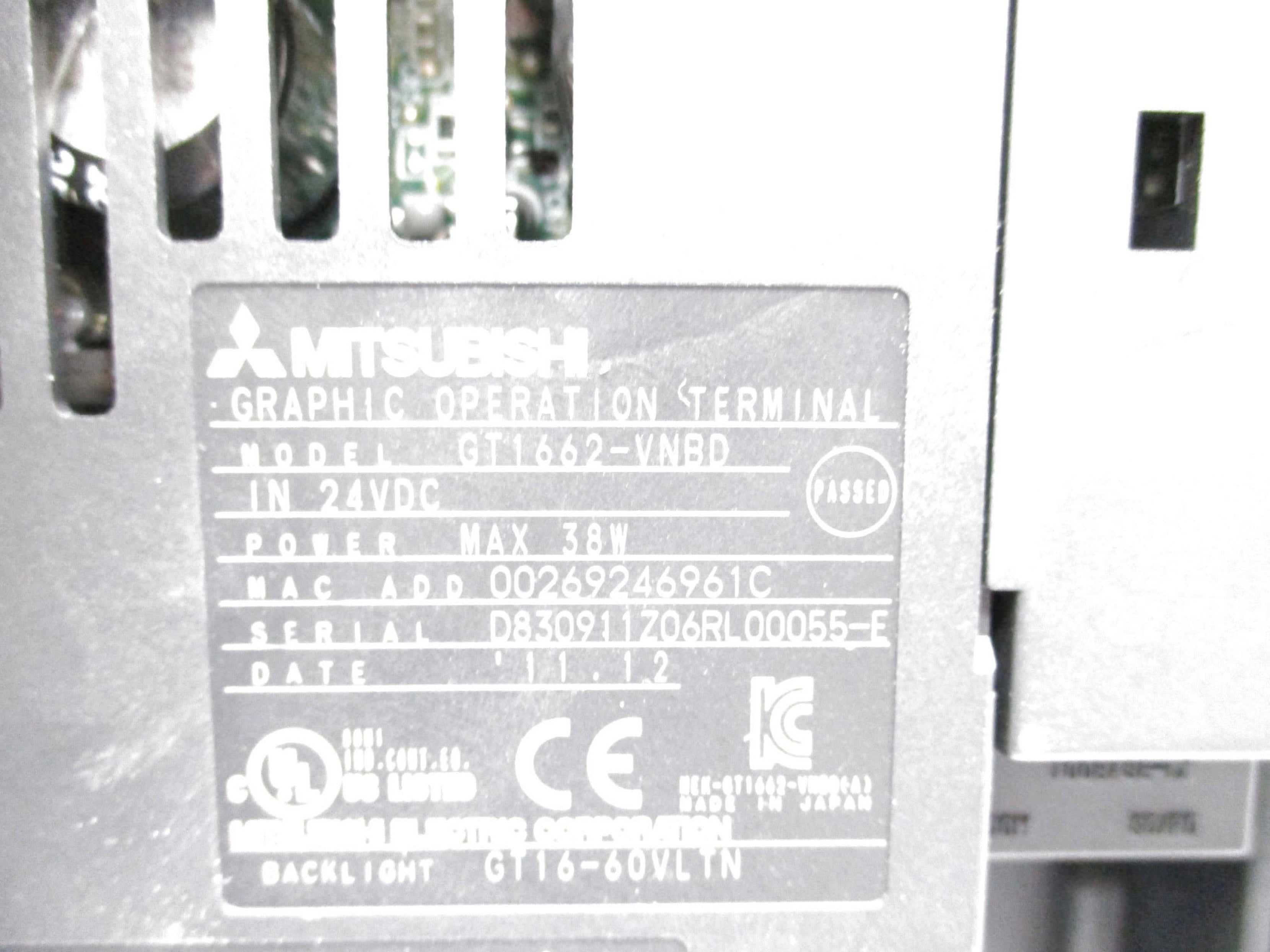 MITSUBISHI GT1662-VNBD UNMP
