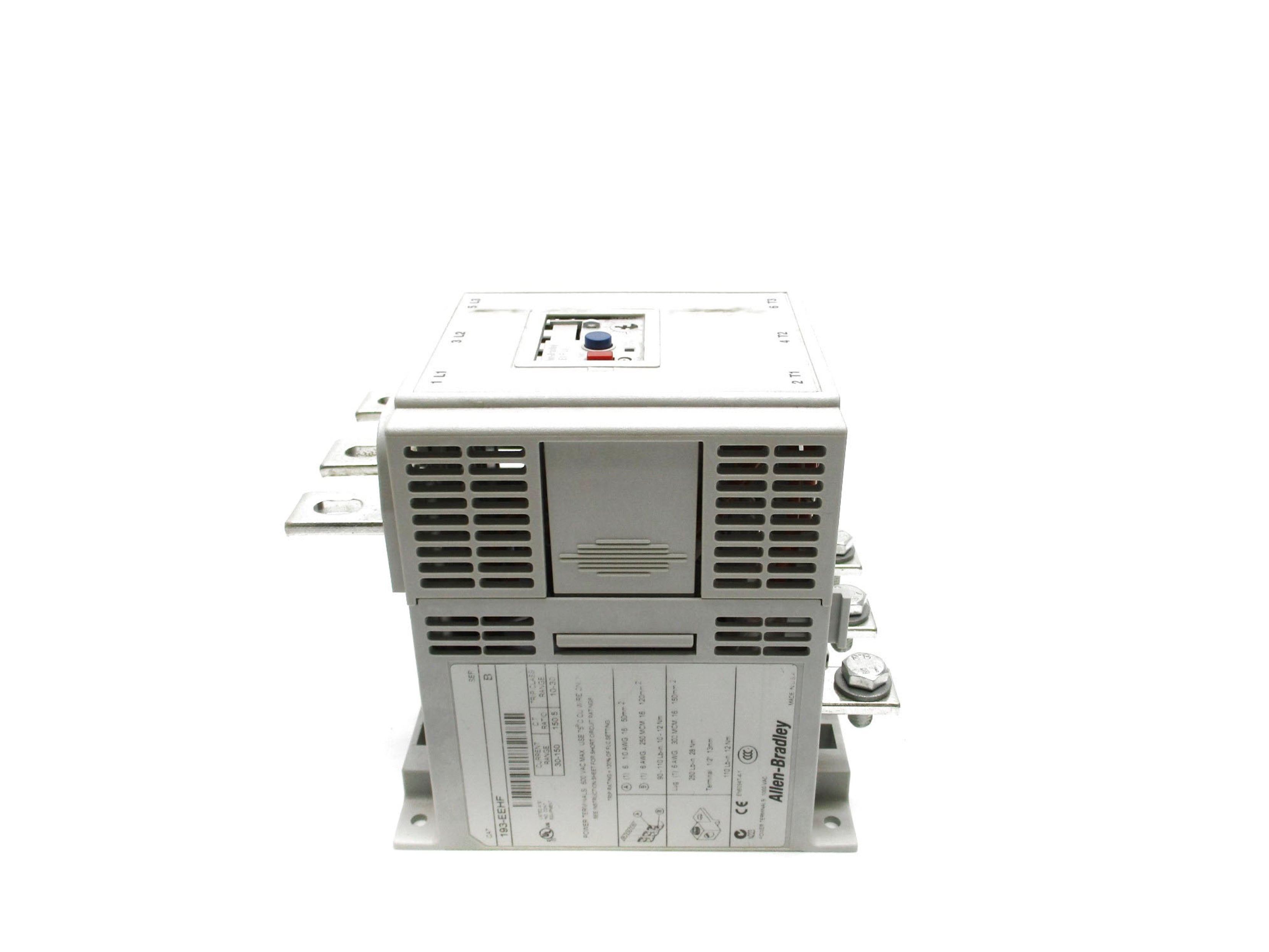ALLEN BRADLEY 193-EEHF SER. B 600V 30-150A (AS PICTURED) (BR/WH) NSMP