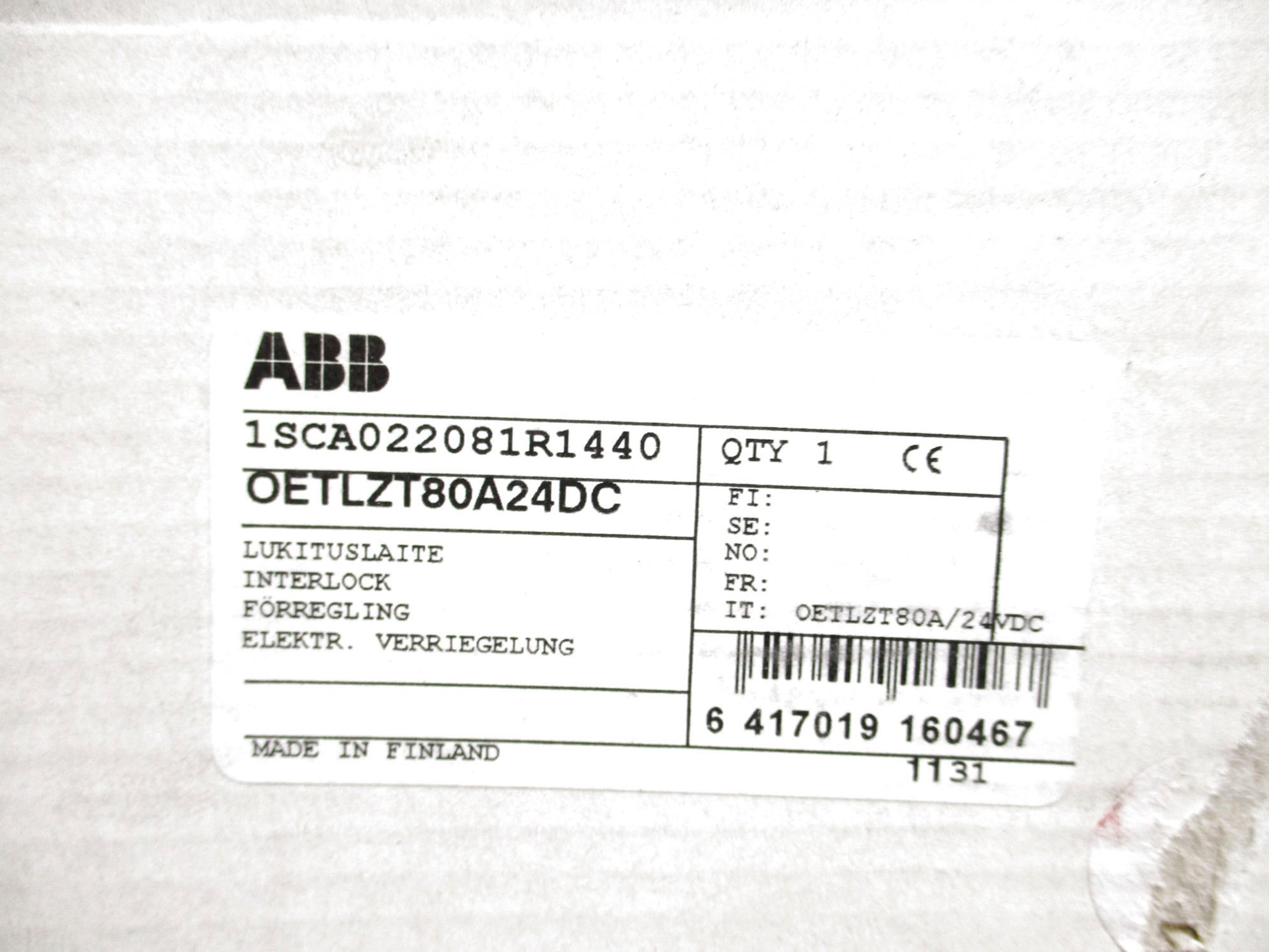 ABB OETLZT80A24DC (AS PICTURED) NSMP
