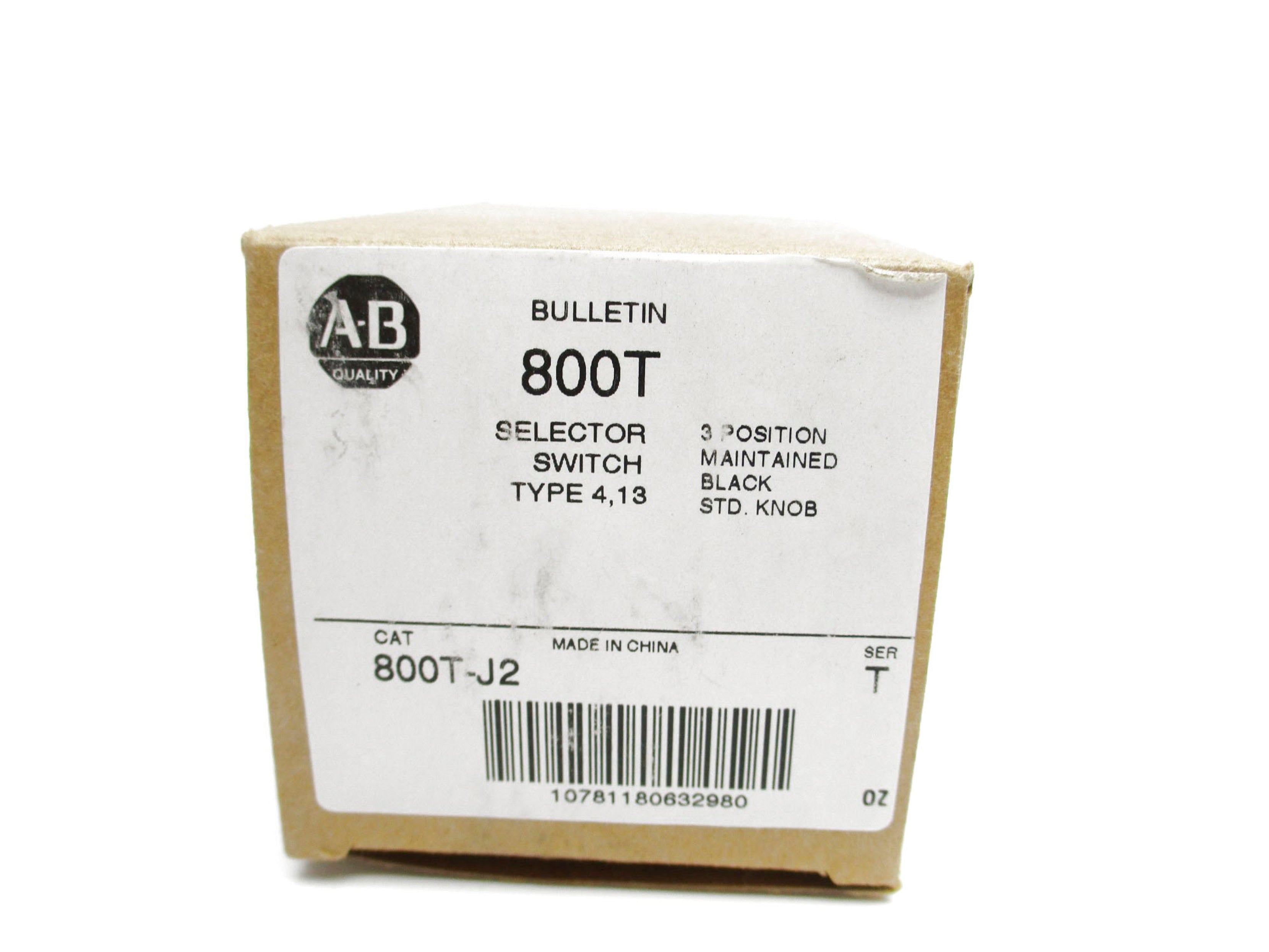 ALLEN BRADLEY 800T-J2 SER. T (BR/WH) NSMP