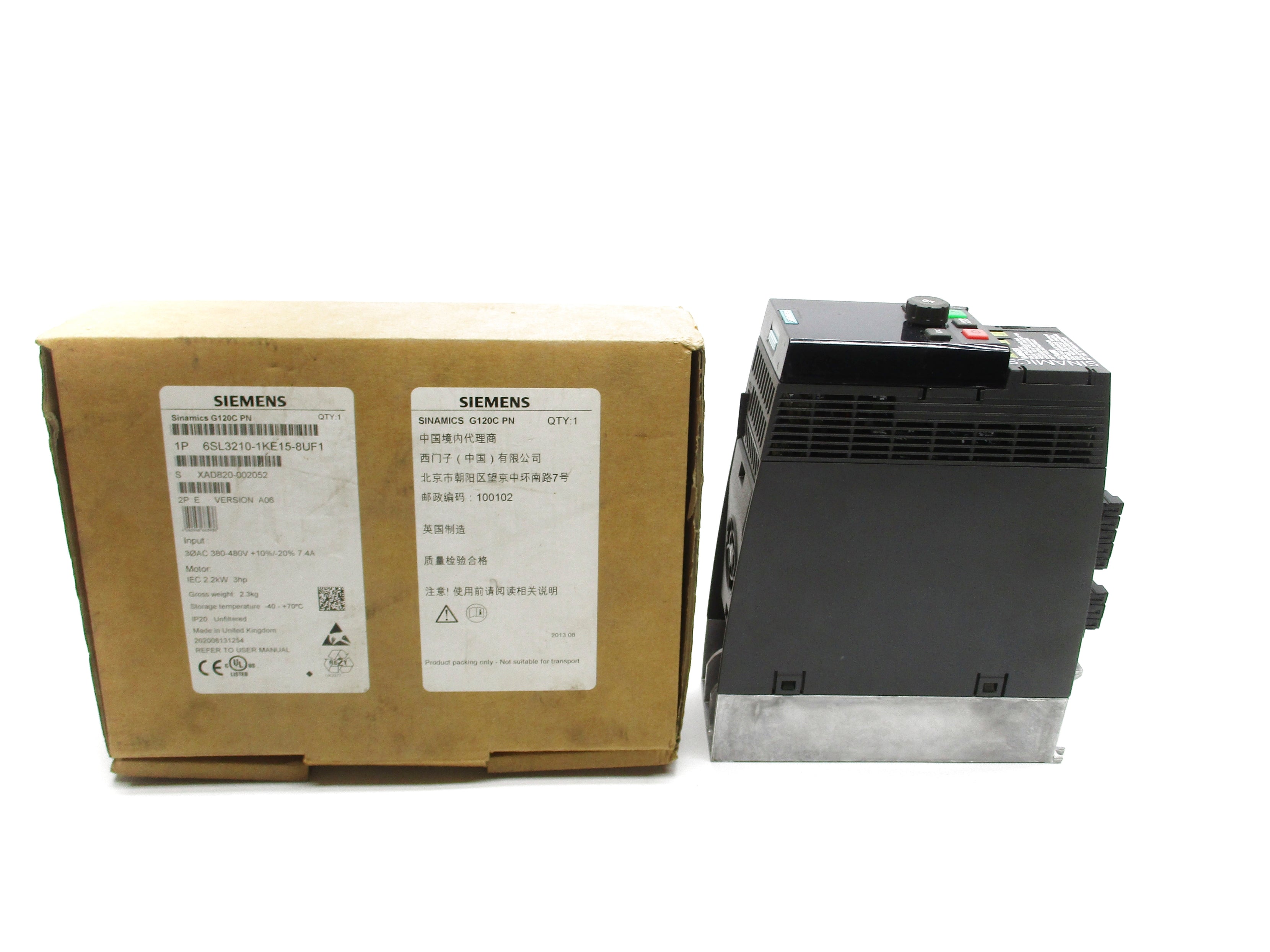 SIEMENS 6SL3210-1KE15-8UF1 (AS PICTURED) NSMP