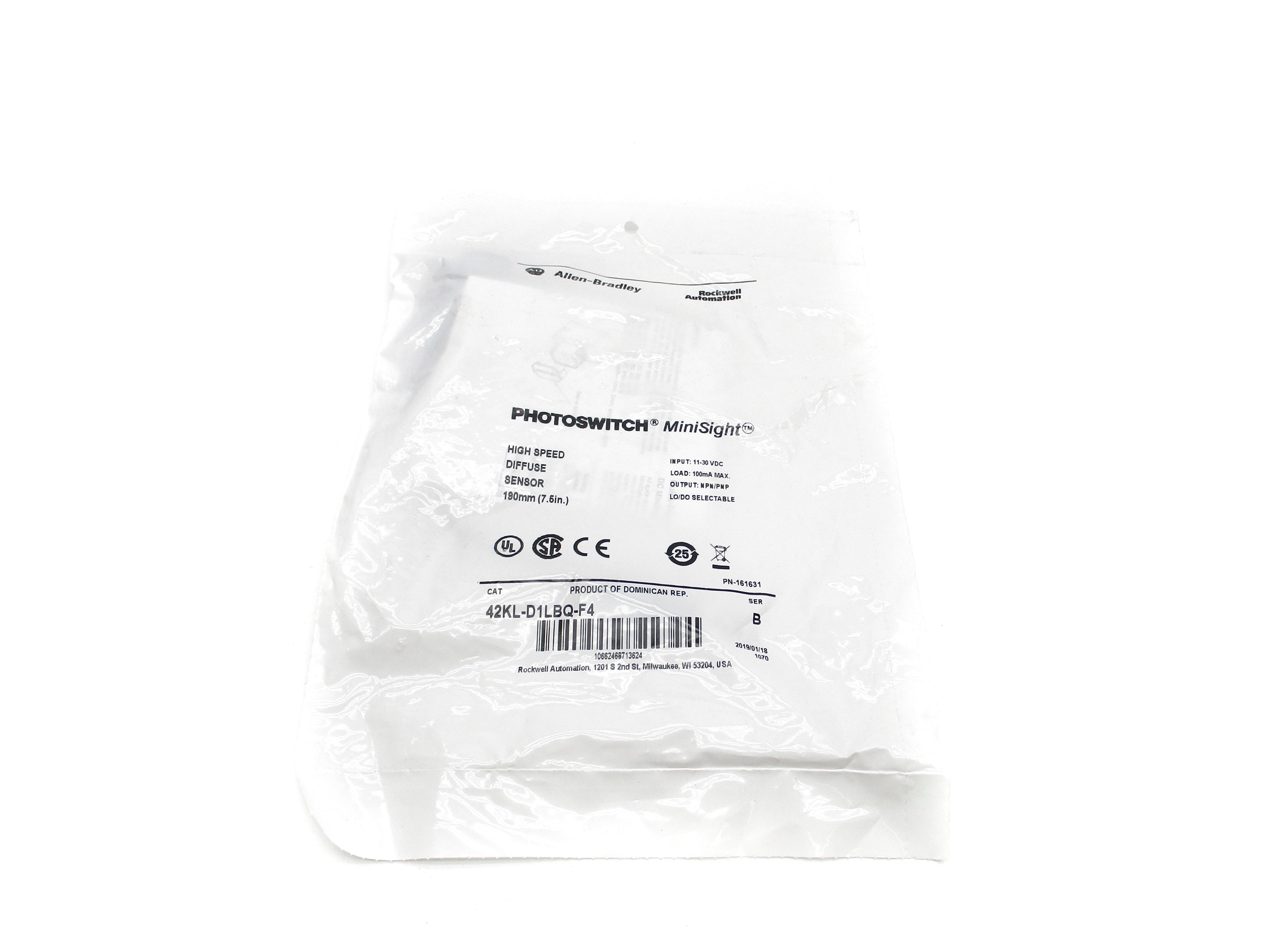 ALLEN BRADLEY 42KL-D1LBQ-F4 SER. B (WH) NSMP
