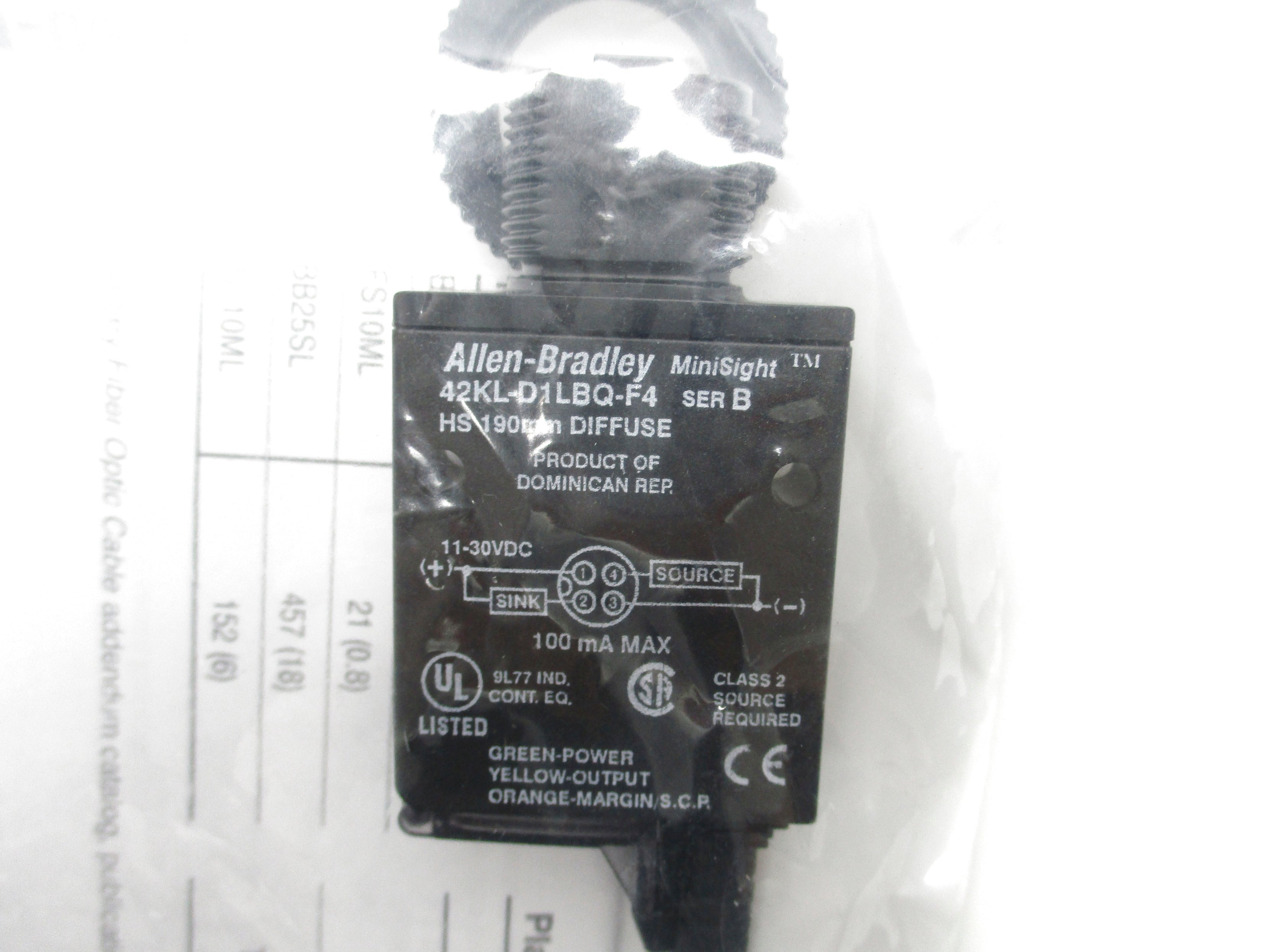 ALLEN BRADLEY 42KL-D1LBQ-F4 SER. B (WH) NSMP