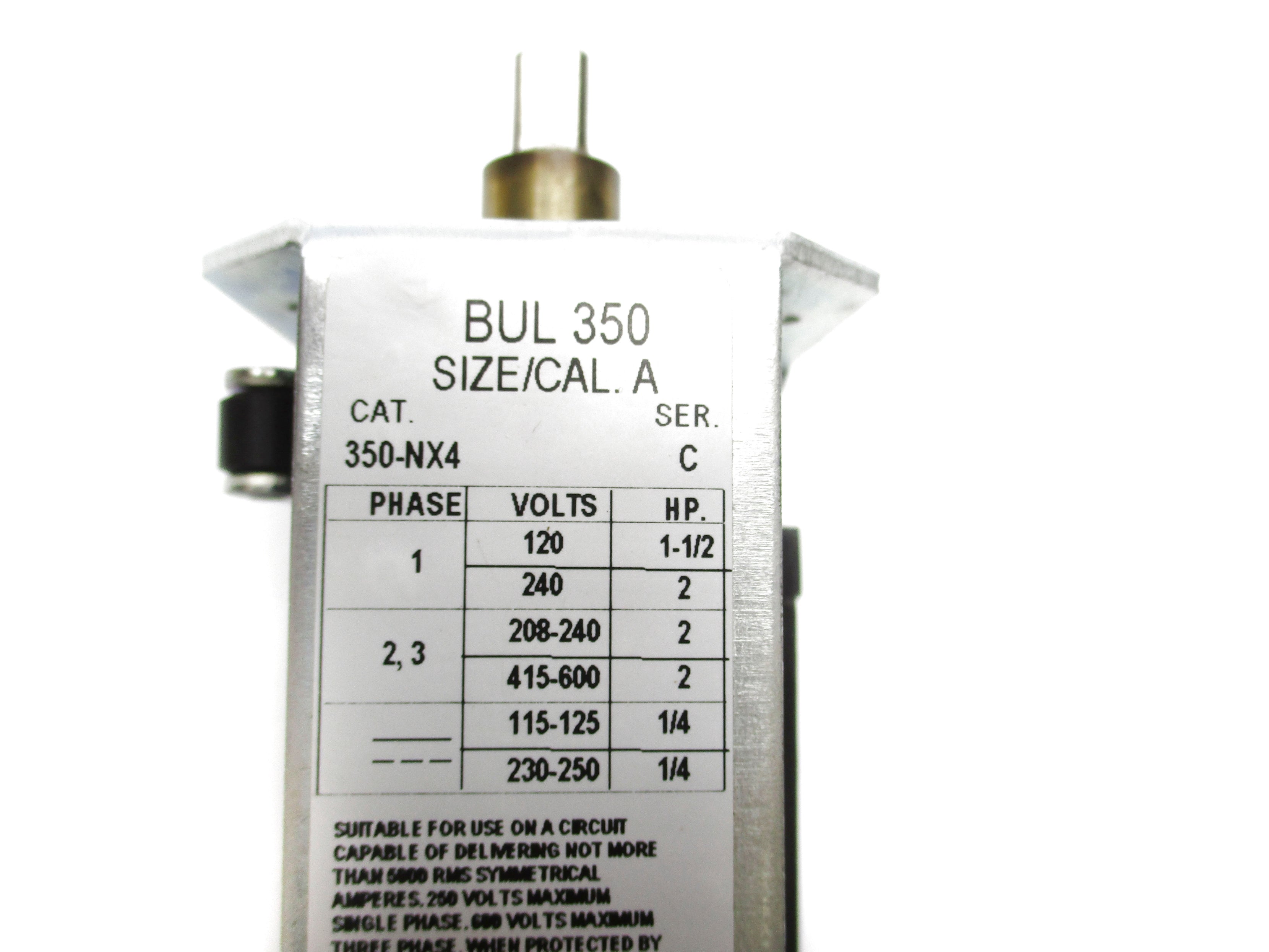 ALLEN BRADLEY 350-NX4 SER. C (BR/WH) NSMP