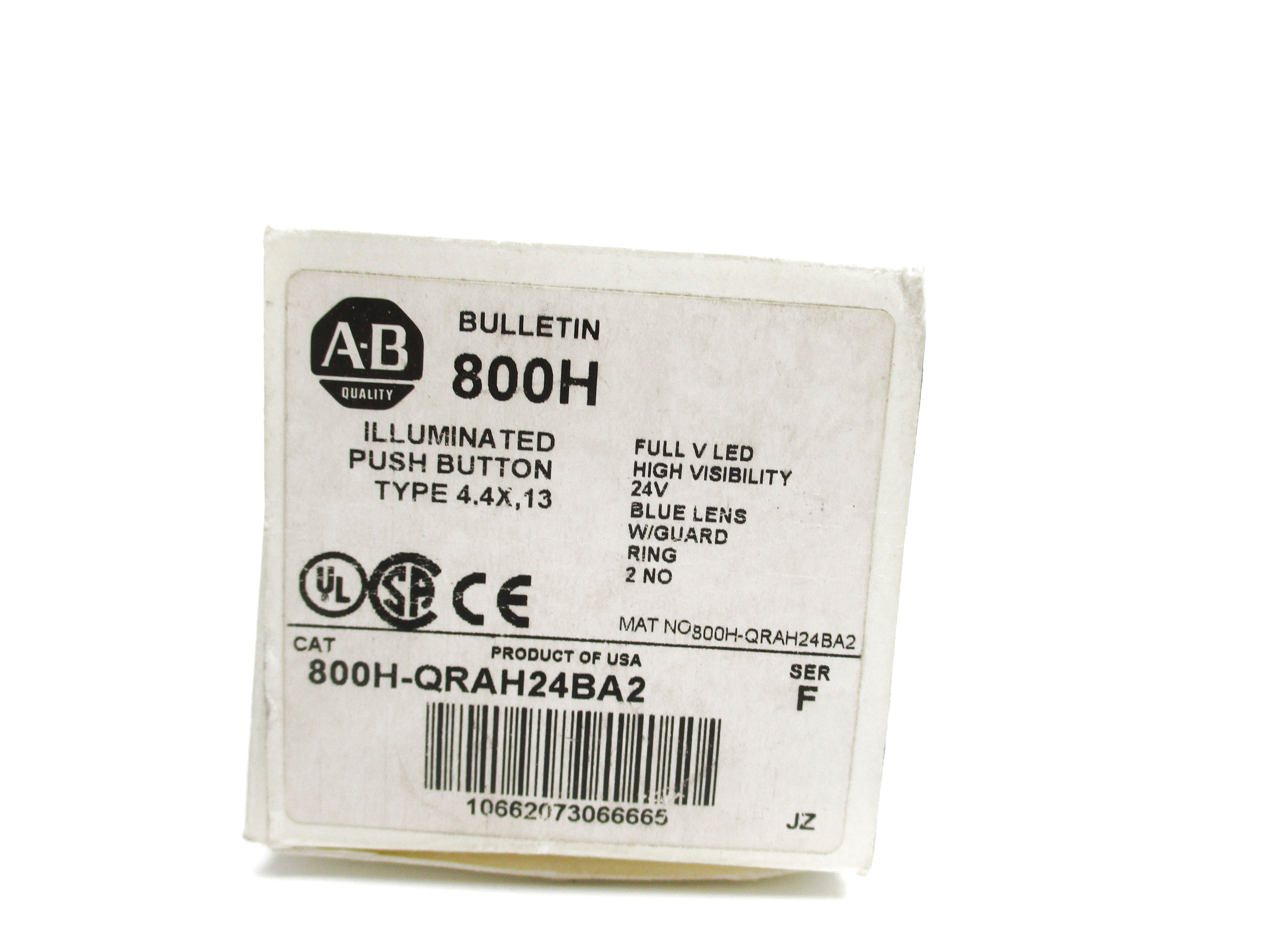 ALLEN BRADLEY 800H-QRAH24BA2 SER. F (WH) NSMP
