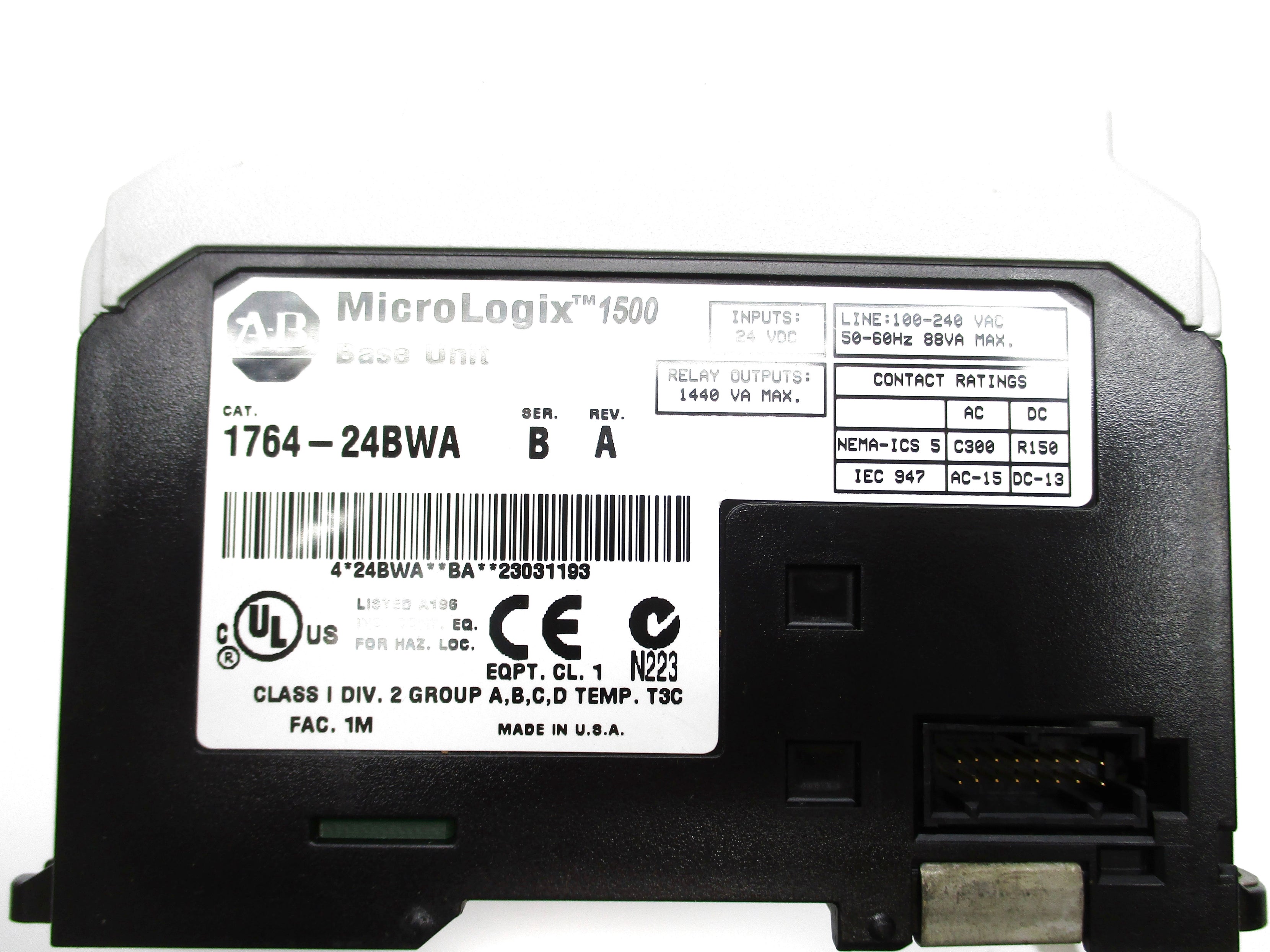 ALLEN BRADLEY 1764-24BWA SER. B UNMP