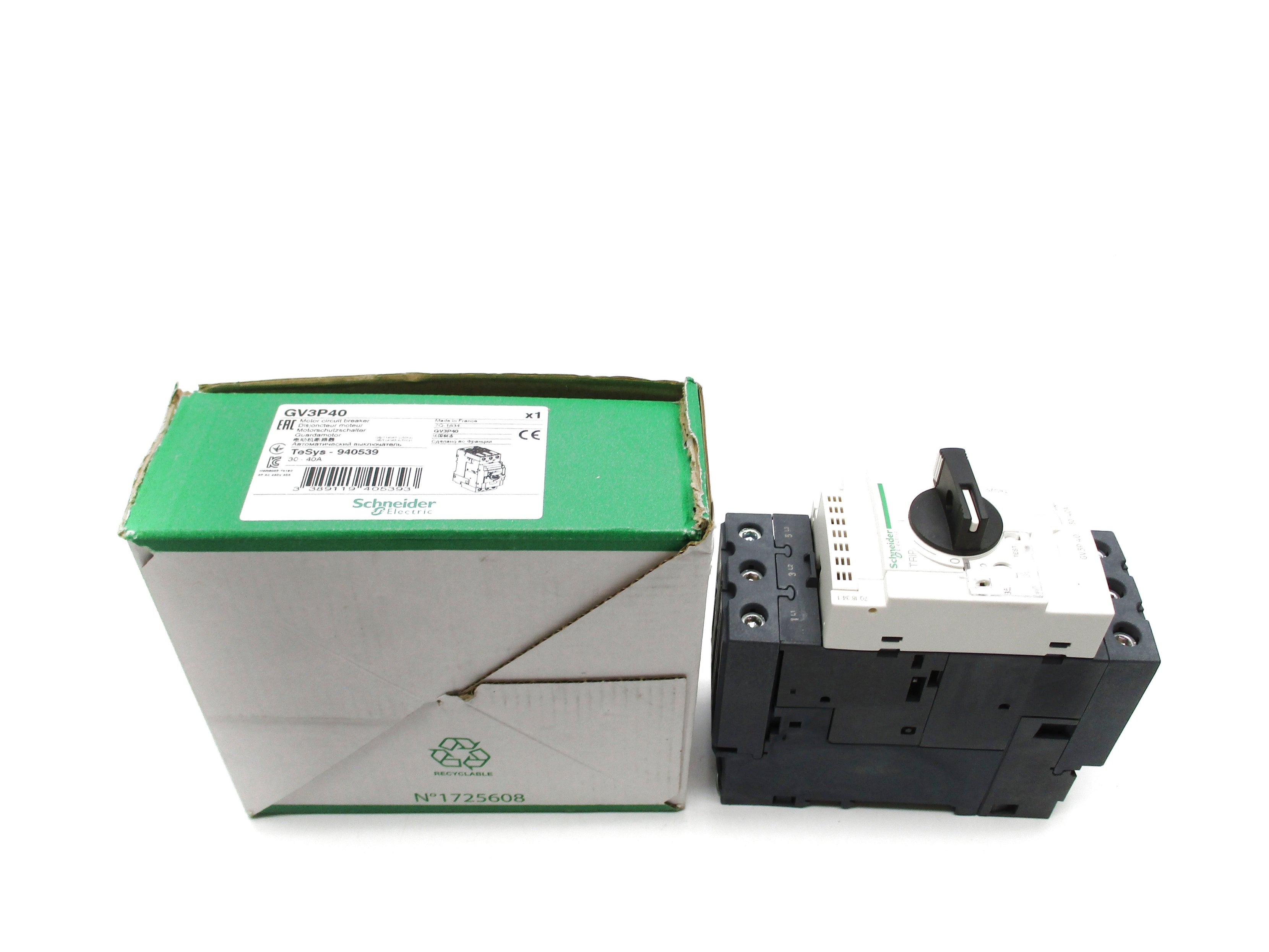 SCHNEIDER GV3P40 30-40A 690V NSMP