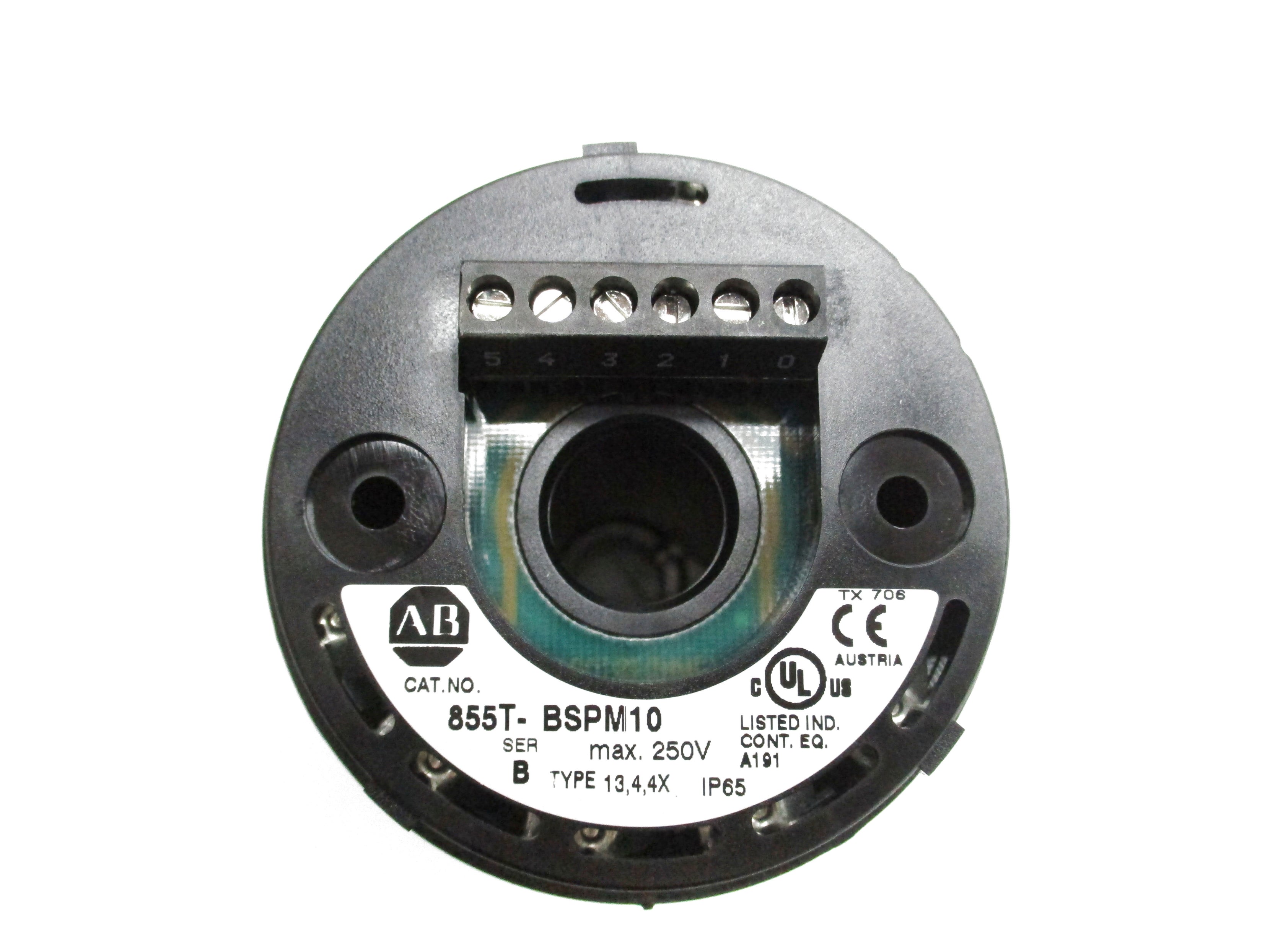 ALLEN BRADLEY 855T-BSPM10C SER. B (BR/WH) NSMP