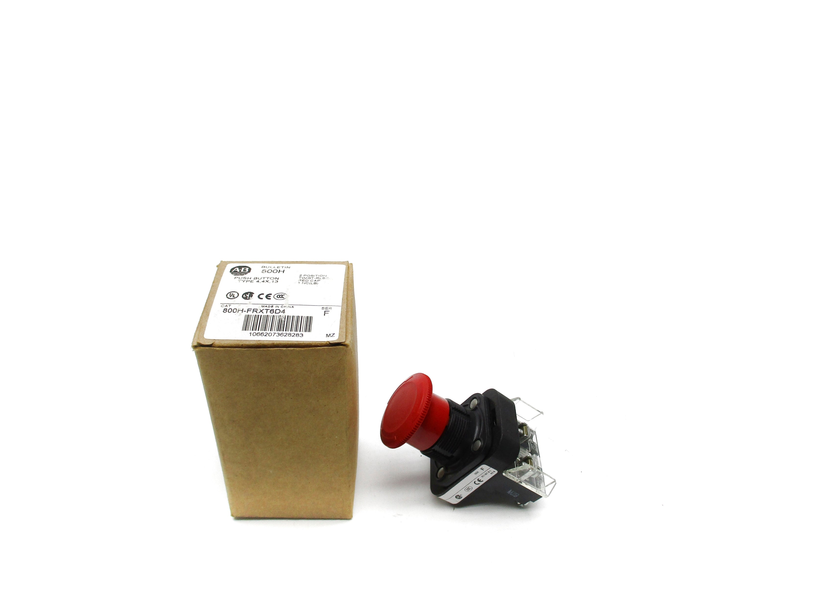 ALLEN BRADLEY 800H-FRXT6D4 SER. F (BR/WH) NSMP