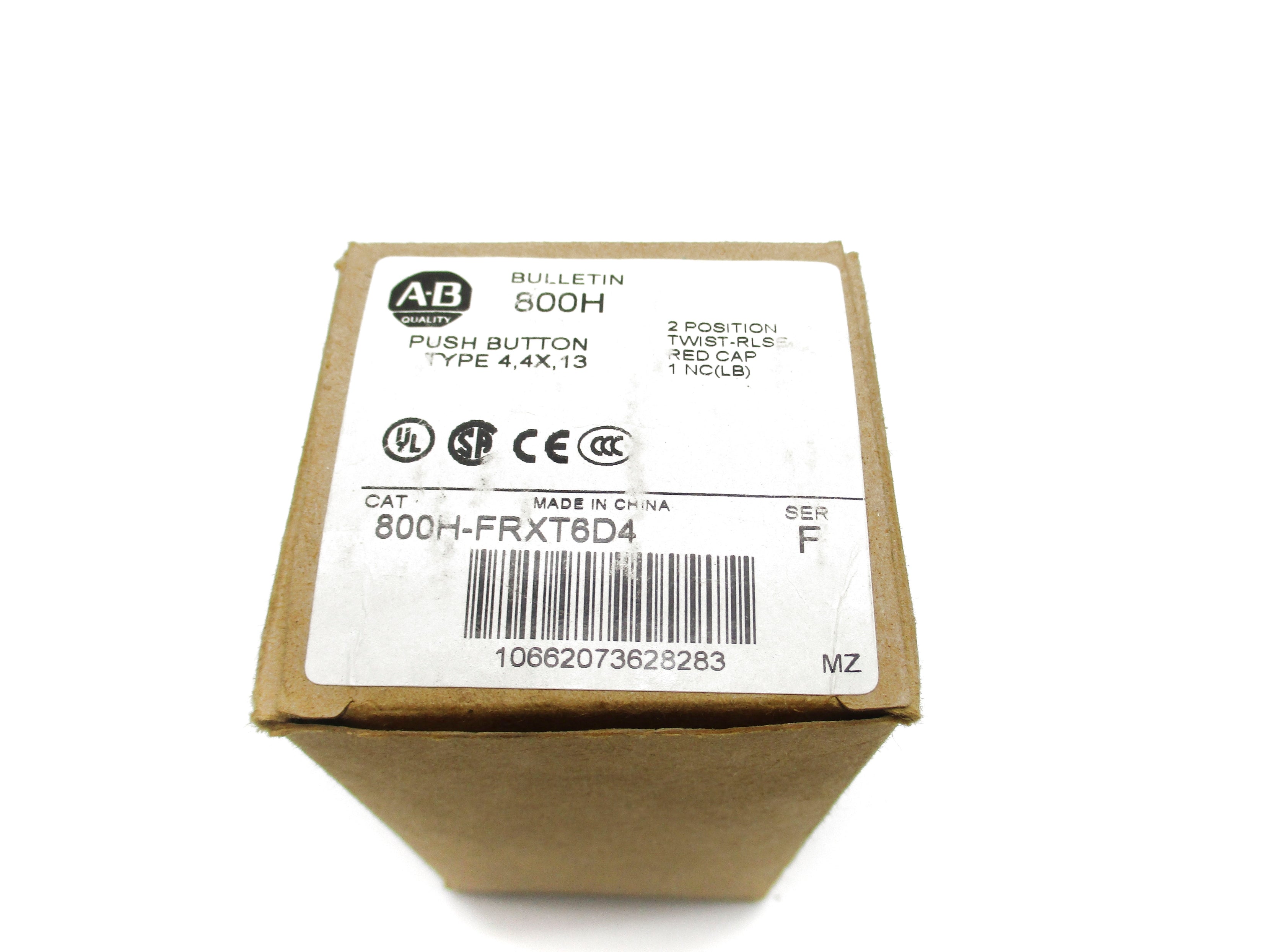 ALLEN BRADLEY 800H-FRXT6D4 SER. F (BR/WH) NSMP