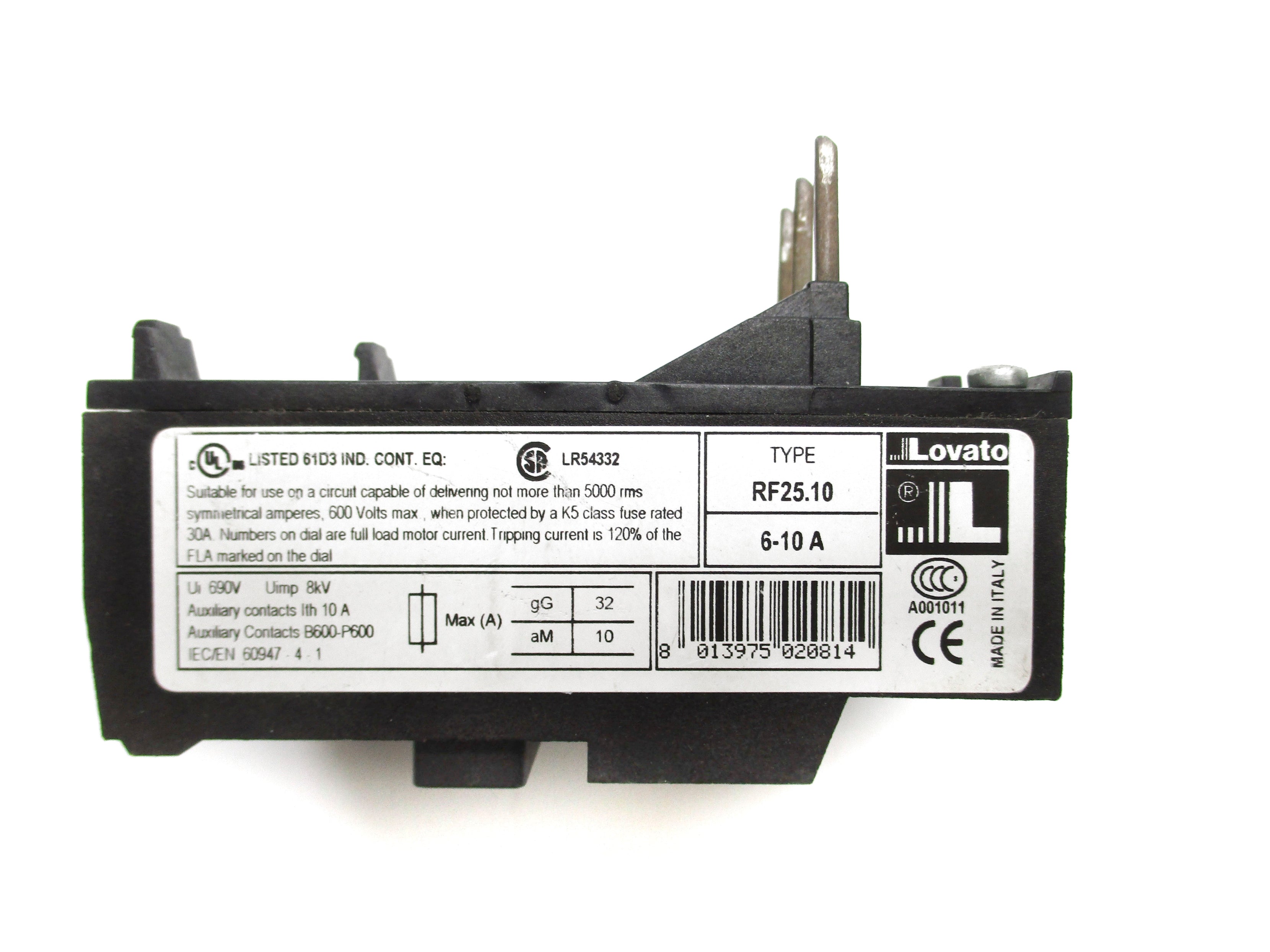 LOVATO RF25.10 690V 6-10A NSNP