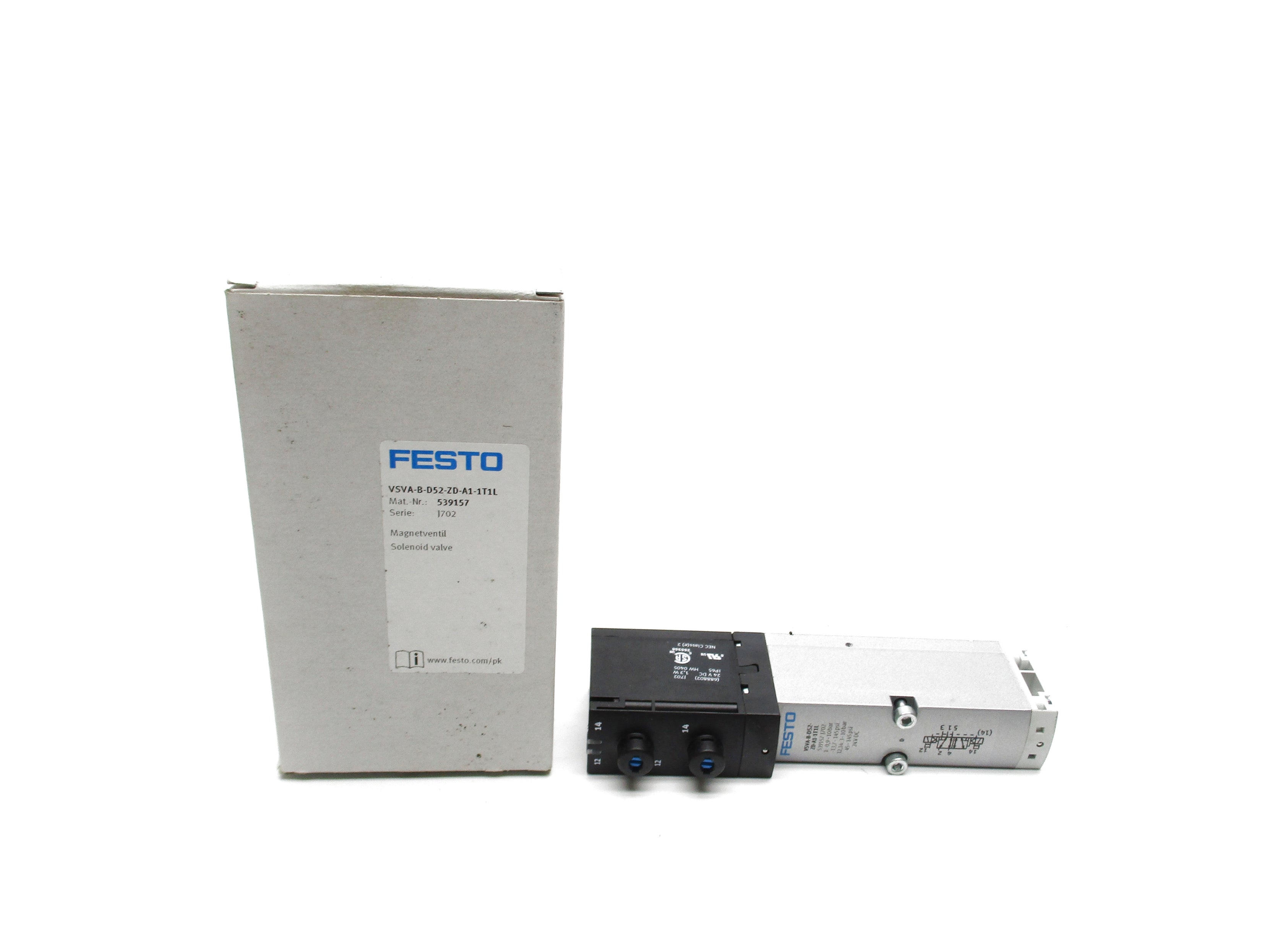 FESTO VSVA-B-D52-ZD-A1-1T1L 24VDC 45-145PSI NSMP