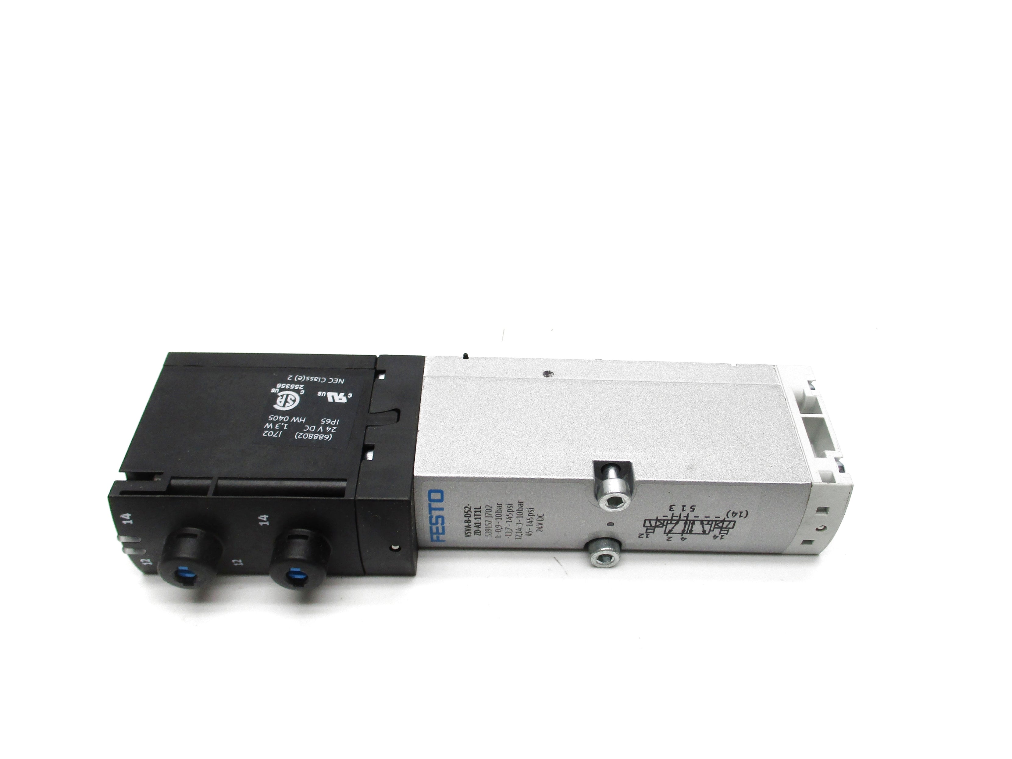 FESTO VSVA-B-D52-ZD-A1-1T1L 24VDC 45-145PSI NSMP