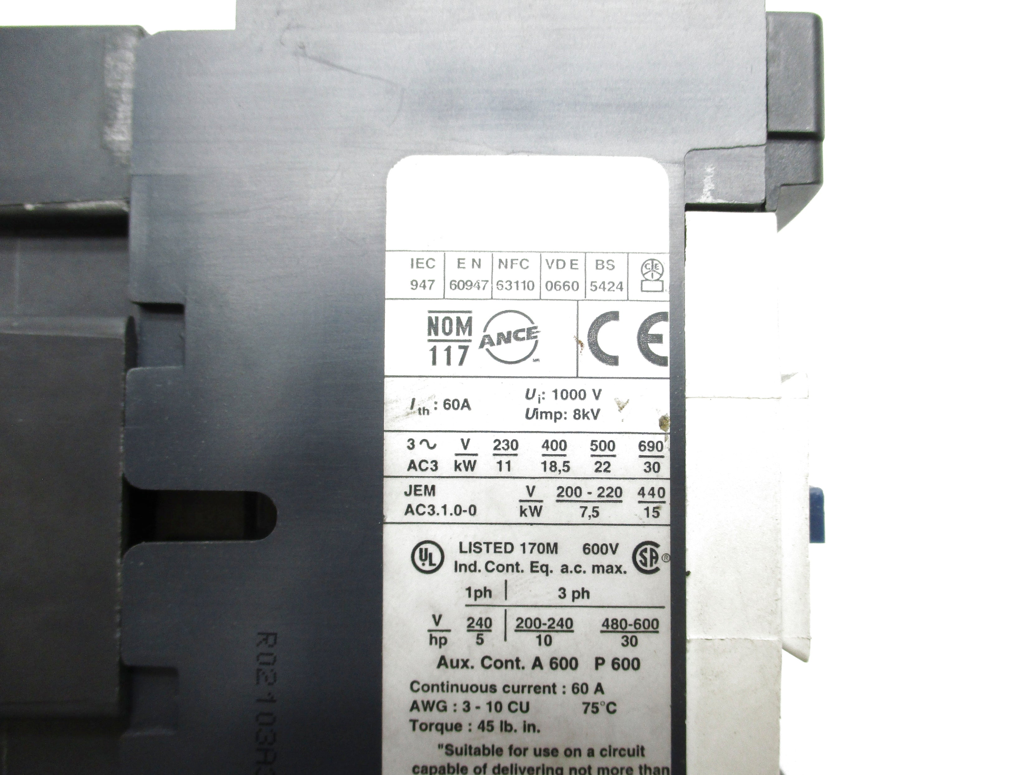 TELEMECANIQUE LC1D40 120V UNMP