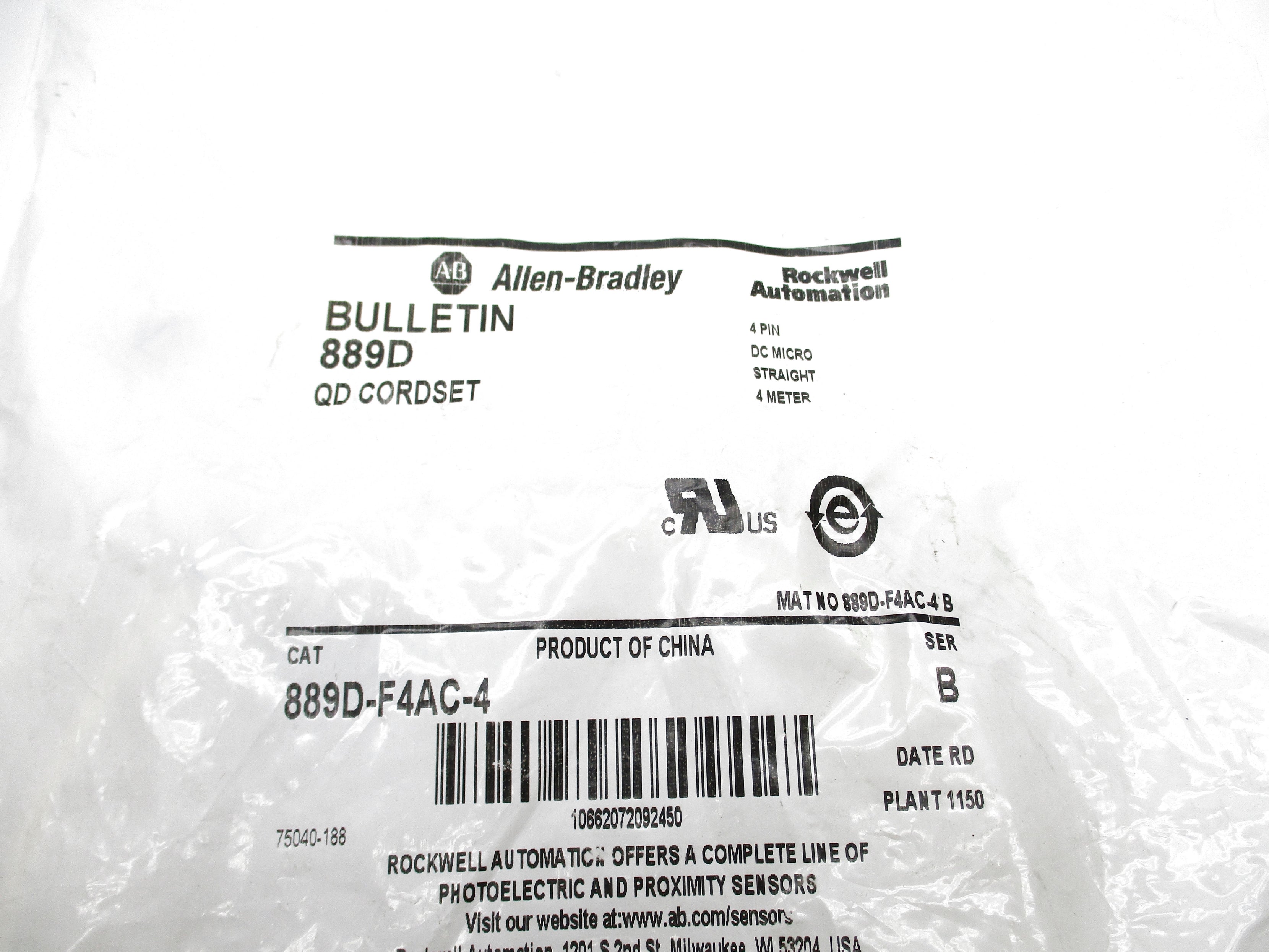 ALLEN BRADLEY 889D-F4AC-4 SER. B (WH) NSMP