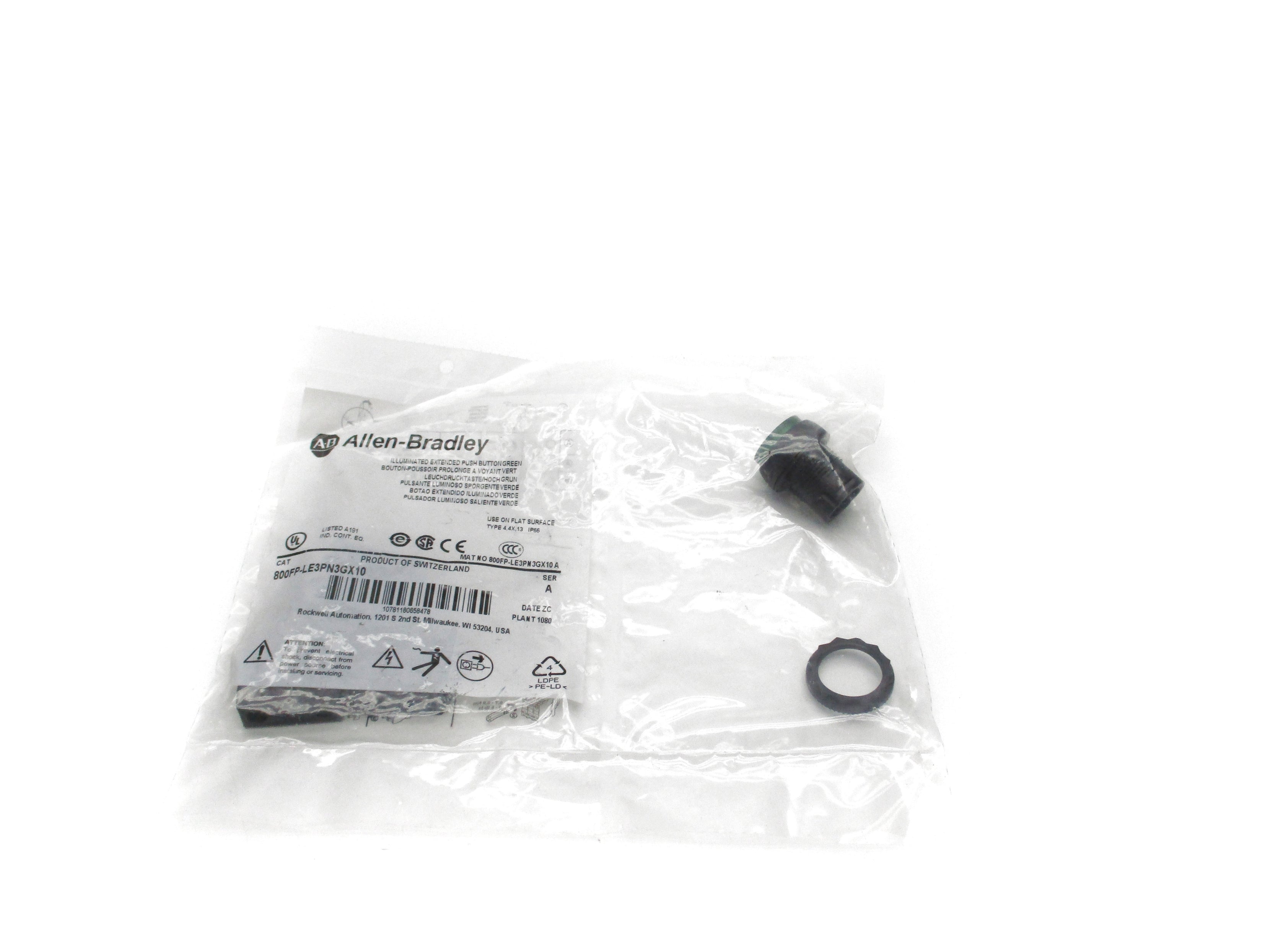 ALLEN BRADLEY 800FP-LE3PN3GX10 SER. A (WH) NSMP