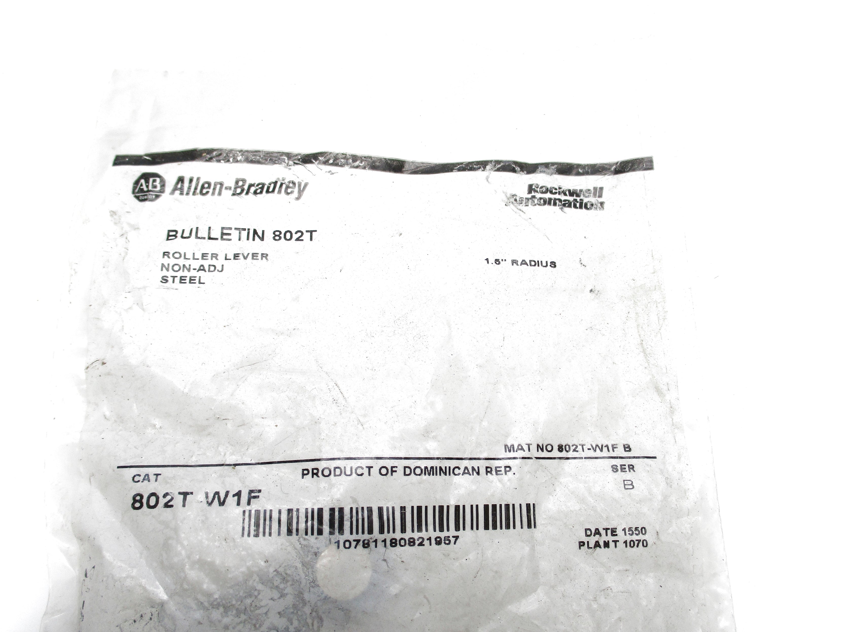 INDUSTRIAL SPARE PART 802T-W1F SER. B 1.5" NSMP