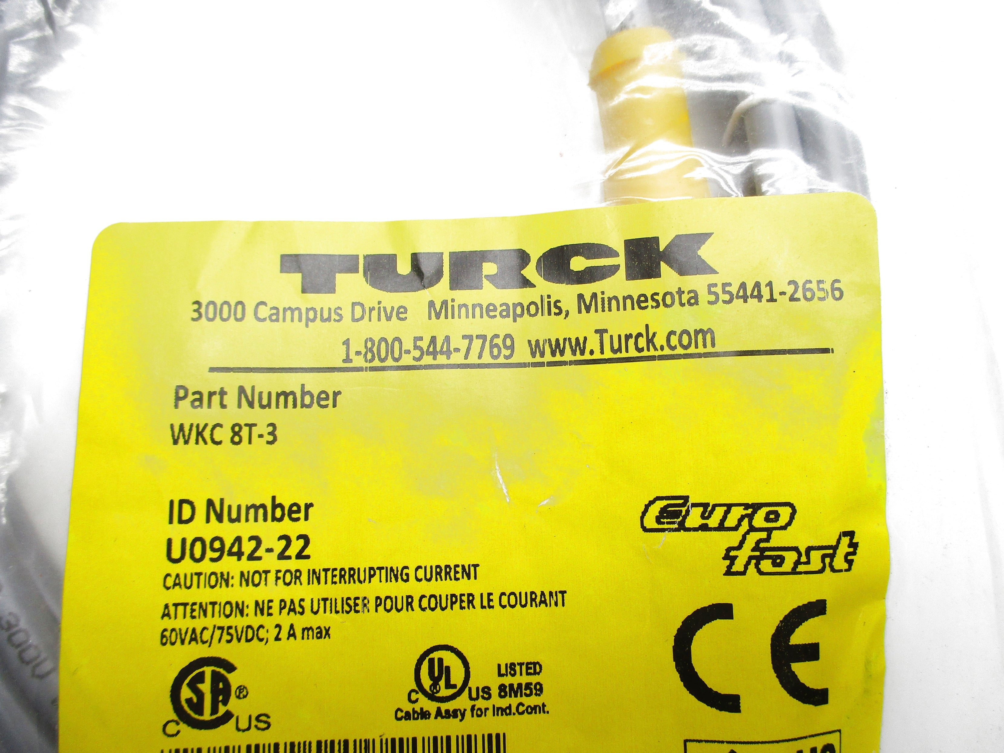 TURCK WKC8T-3 NSMP