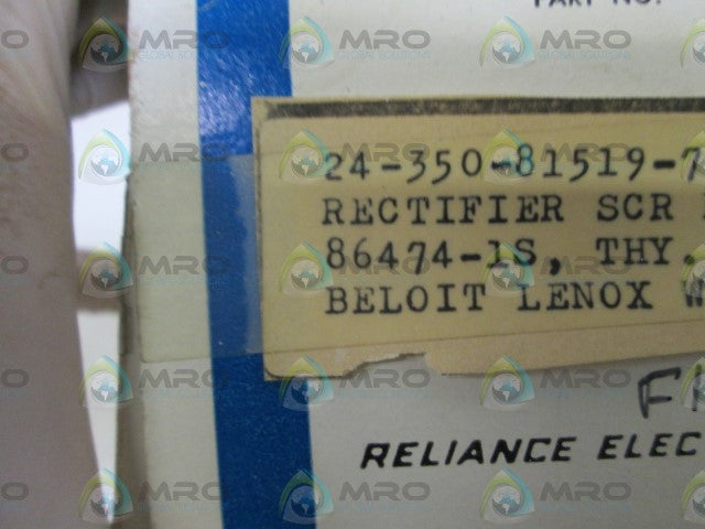 RELIANCE ELECTRIC RECTIFIER STACK 86474-1S *NEW IN BOX*