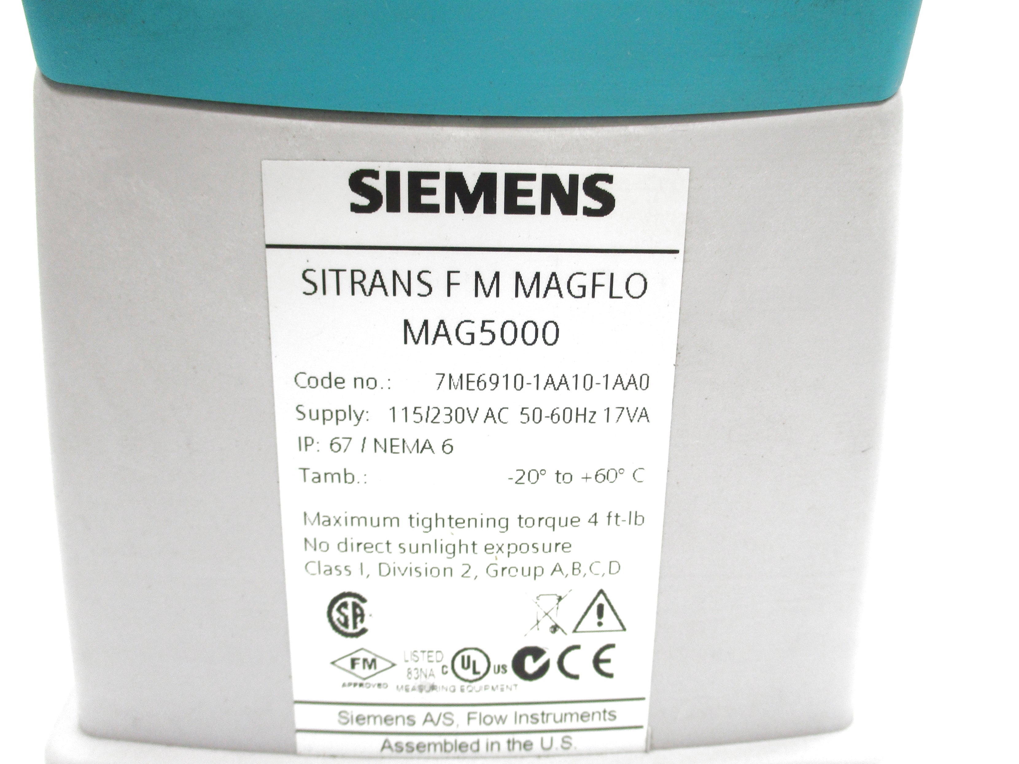 SIEMENS 7ME6910-1AA10-1AA0 NSNP