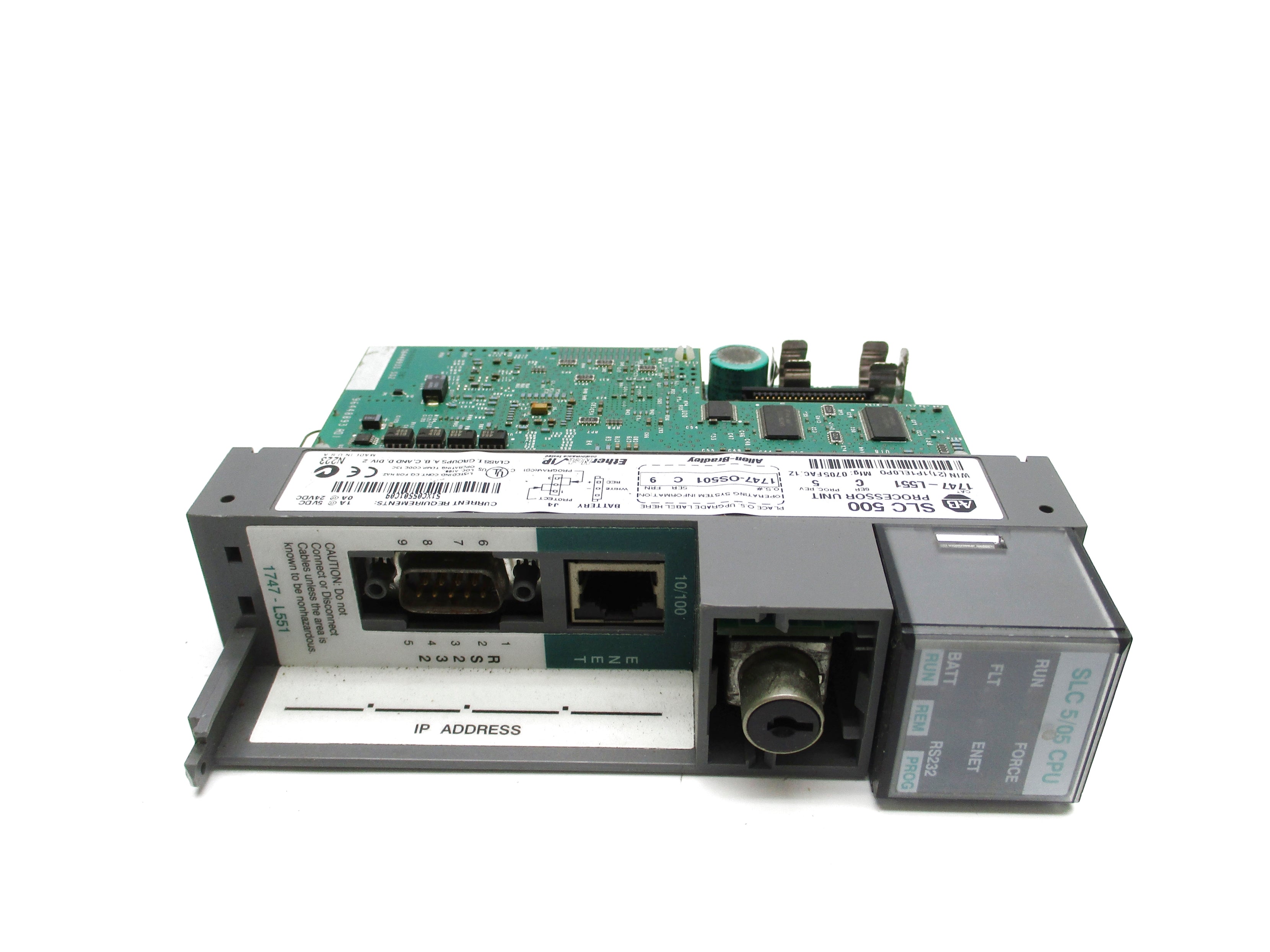 ALLEN BRADLEY 1747-L551 SER. C F/W 9 (NO KEY) (AS PICTURED) UNMP