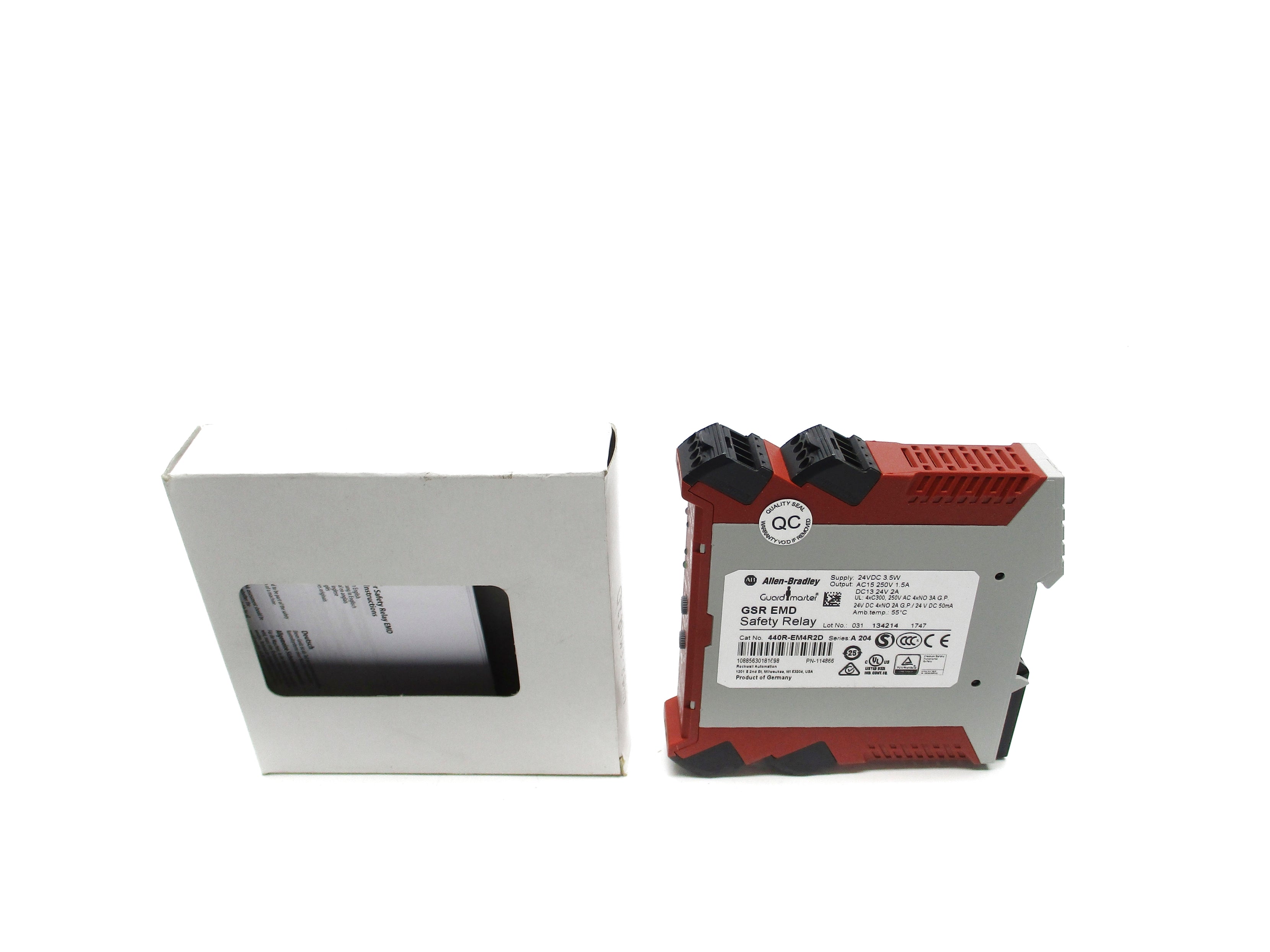 ALLEN BRADLEY 440R-EM4R2D SER. A 24VDC 2A (WH) NSMP