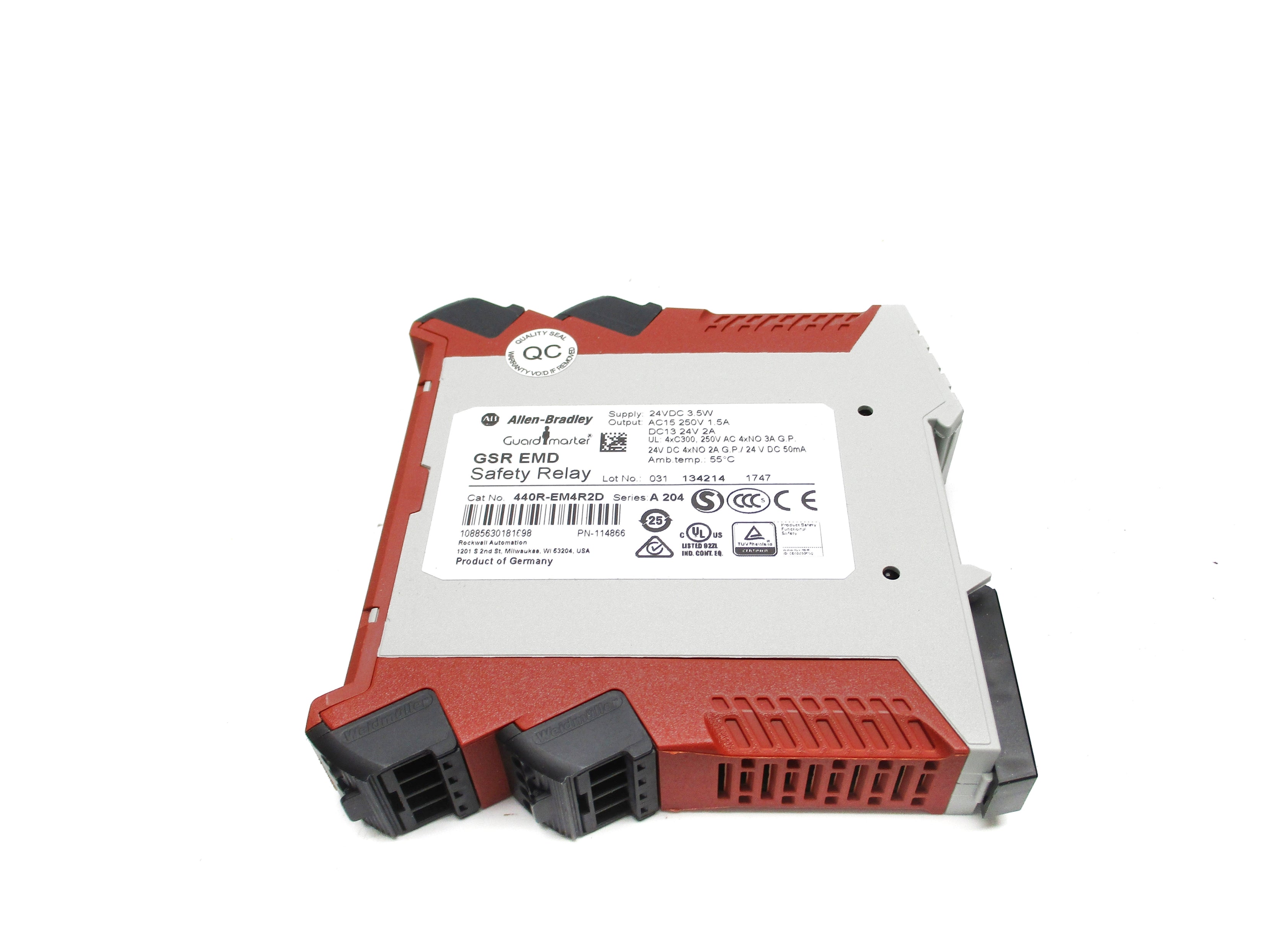 ALLEN BRADLEY 440R-EM4R2D SER. A 24VDC 2A (WH) NSMP