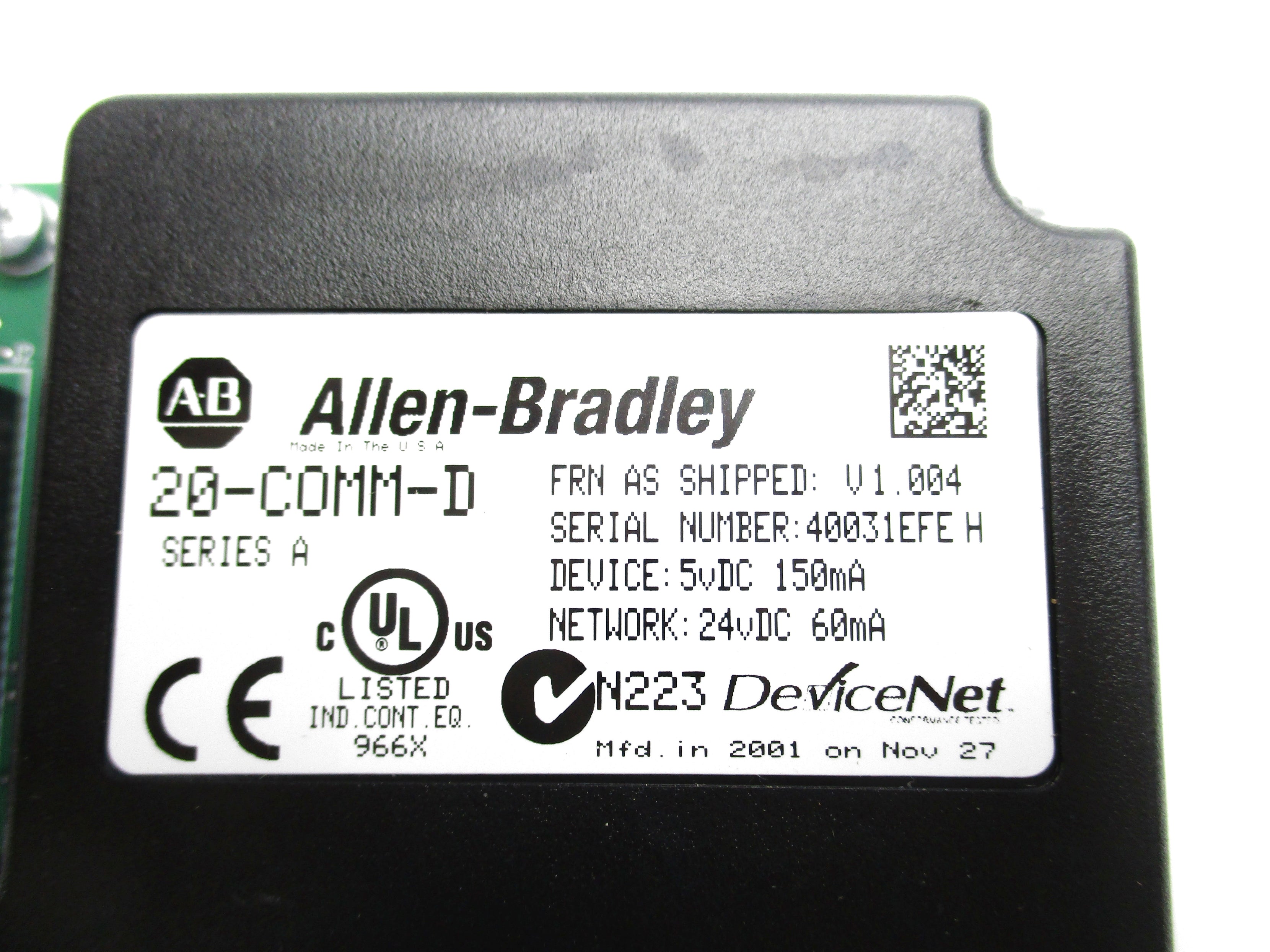ALLEN BRADLEY 20-COMM-D SER. A F/W 1.004 UNMP