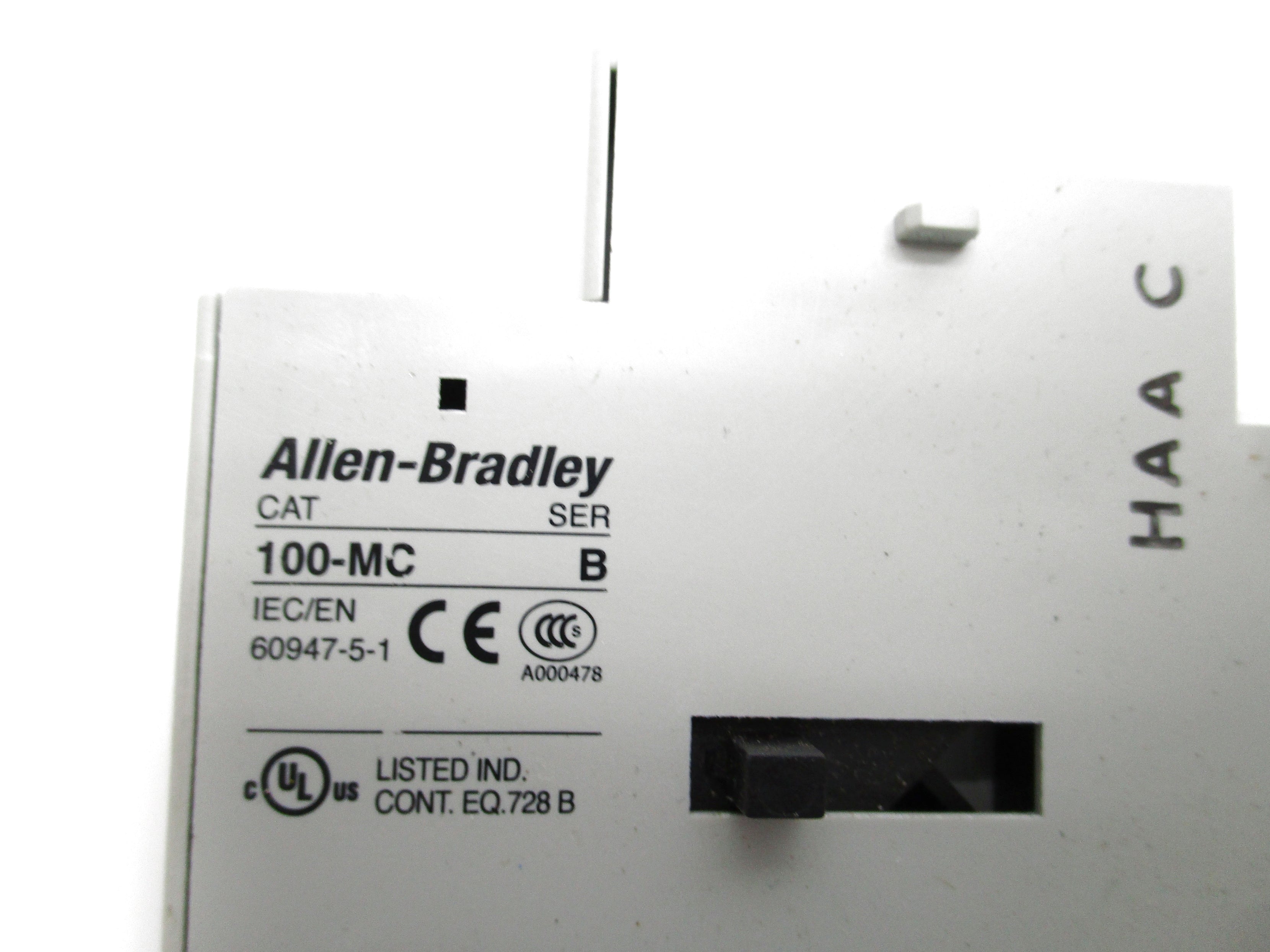 ALLEN BRADLEY 100-MCA00 SER. B (BR/WH) NSMP