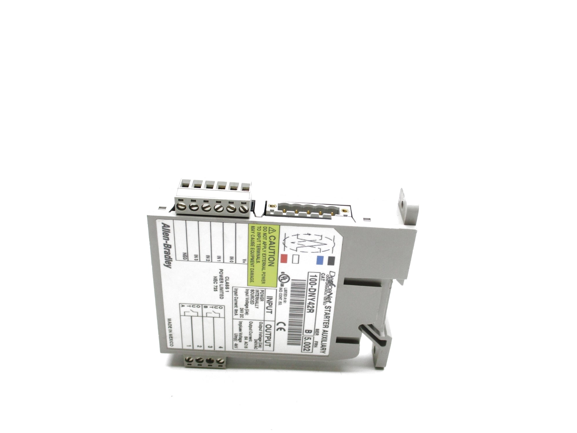 ALLEN BRADLEY 100-DNY42R SER. B F/W 5.002 UNMP