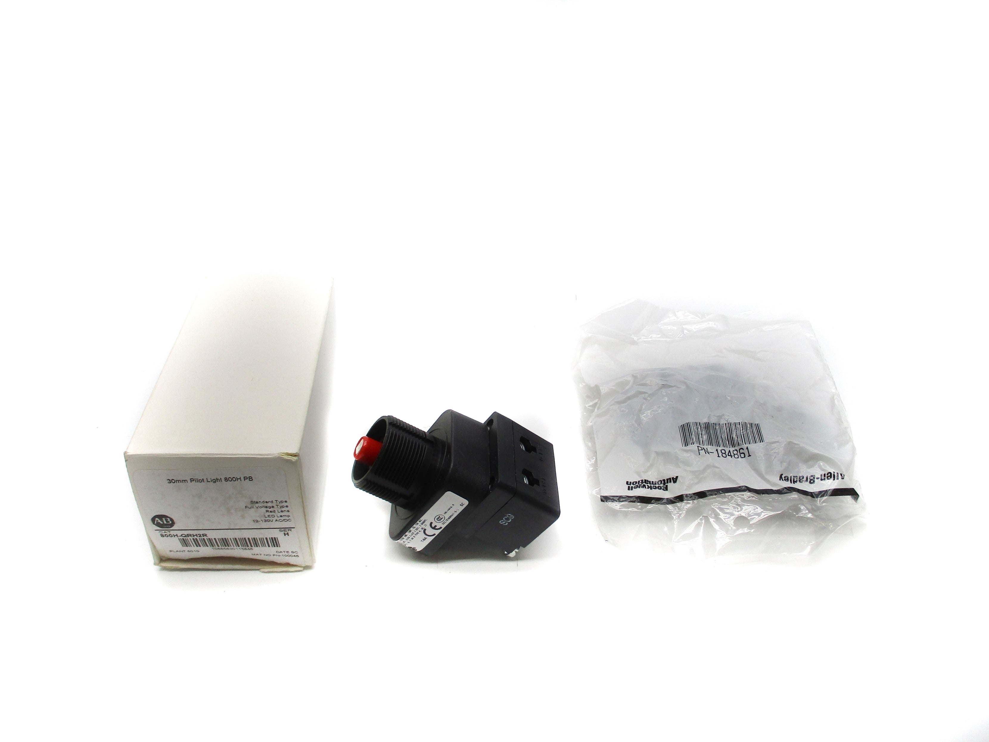 ALLEN BRADLEY 800H-QRH2R SER. H (NO LENS) (WH) NSMP