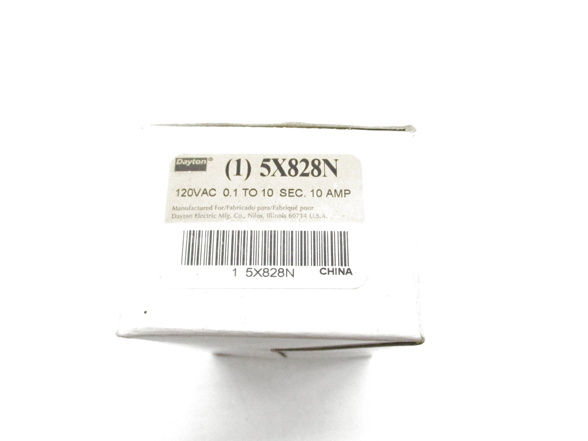 DAYTON 5X828N 0.1-10S 120VAC NSMP