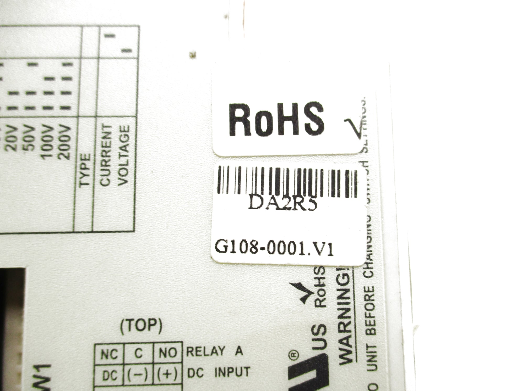 ACTION INSTRUMENTS G108-0001.V1 UNMP