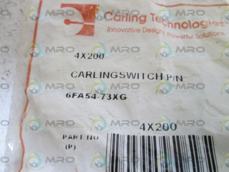 CARLING SWITCH 6FA54-73XG 4X200 TOGGLE SWITCH  NSMP