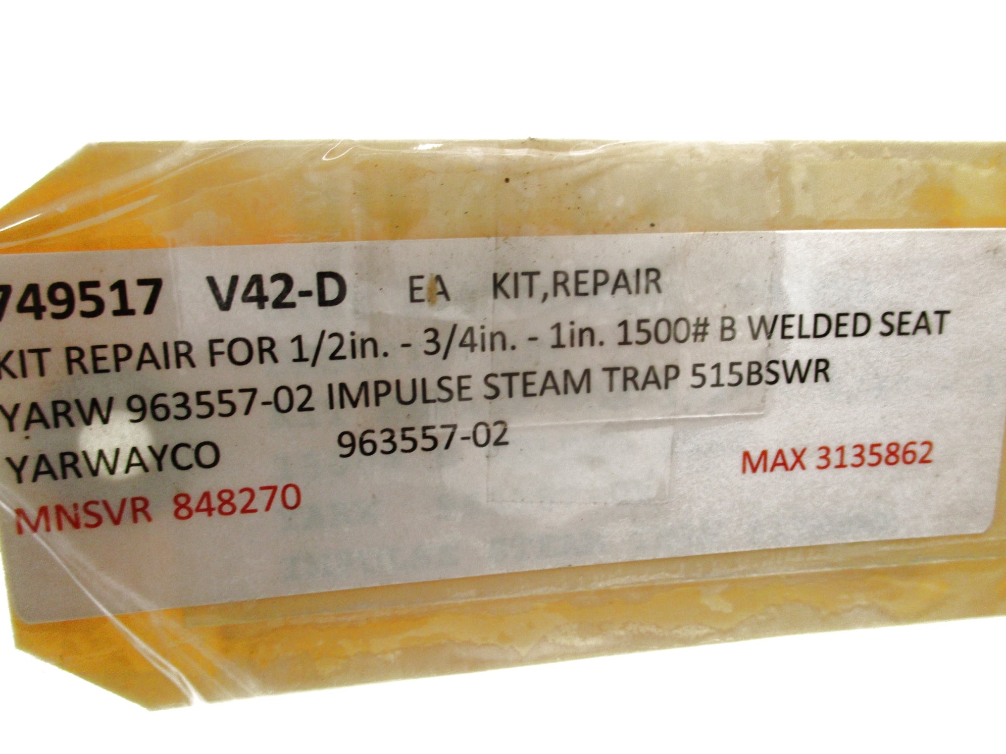 YARWAY 1500#B (AS PICTURED) 1/2"x3/4"x1" NSMP