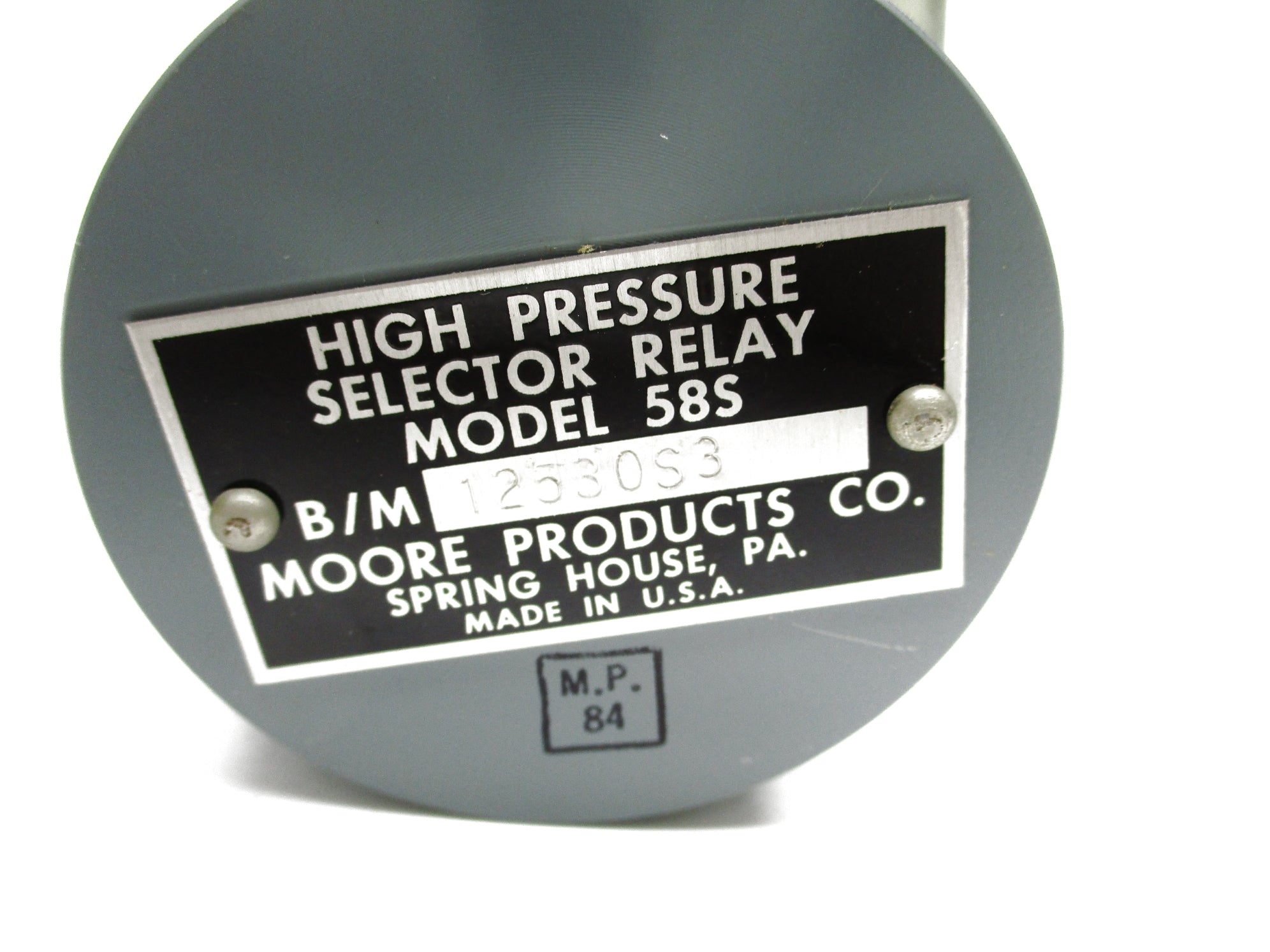 MOORE PRODUCTS 58S 12530S3 NSNP