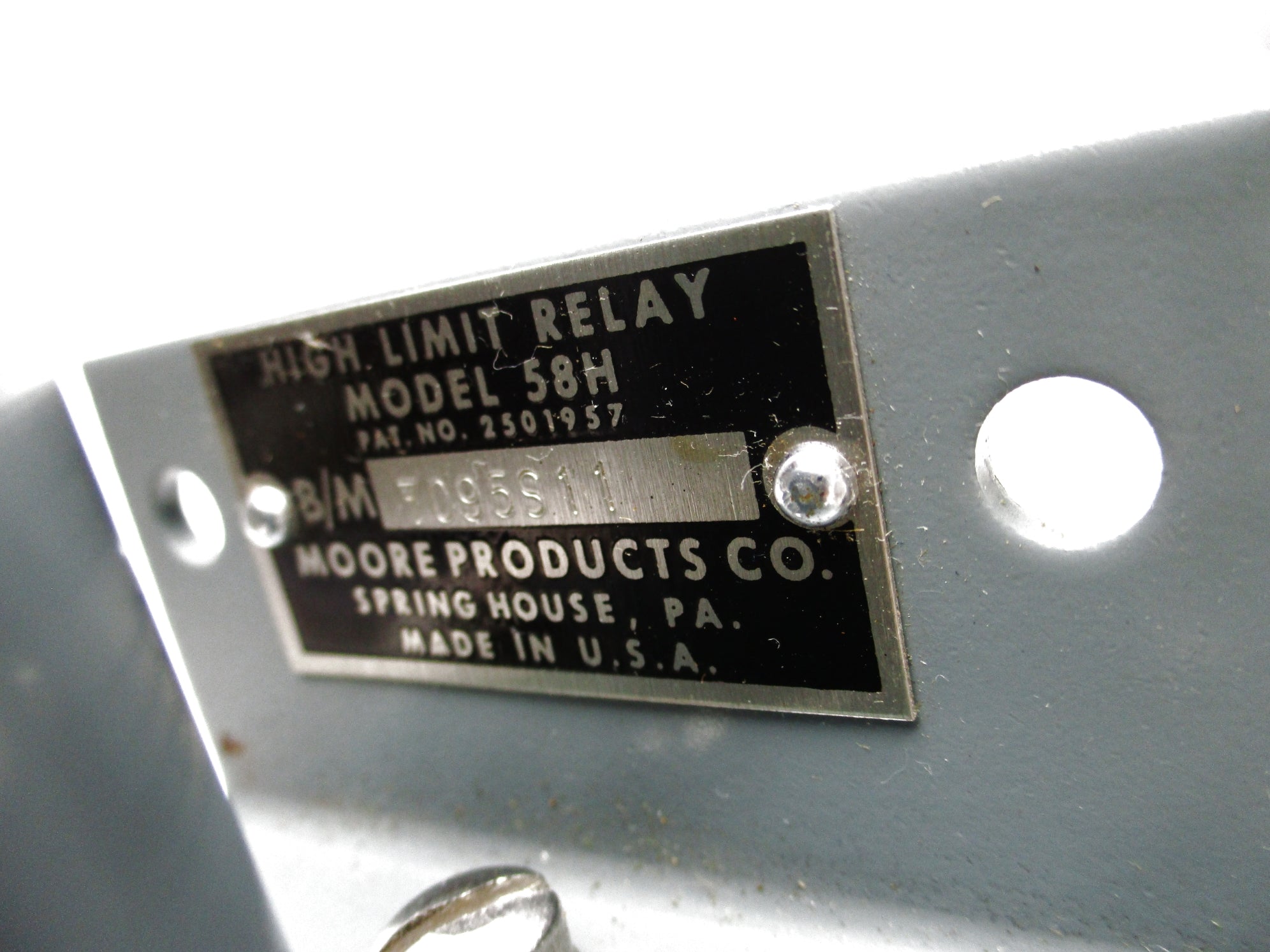 MOORE PRODUCTS 58H 7095S11 NSNP