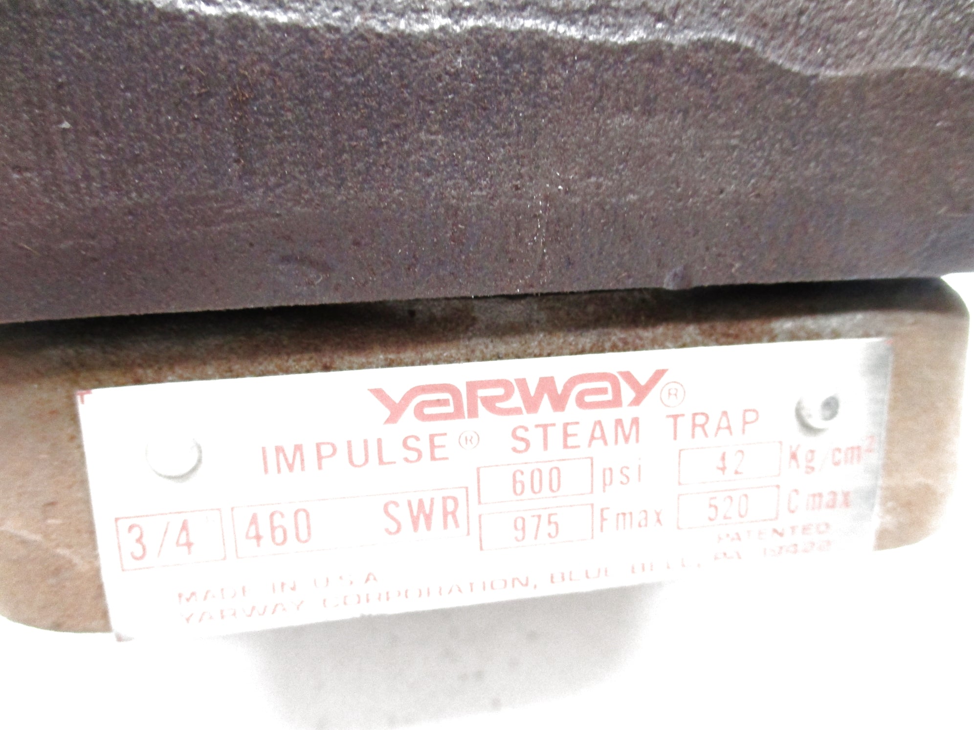 YARWAY 460ASWR 3/4" UNMP