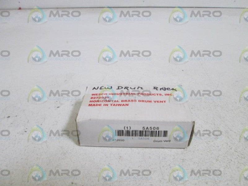 WESCO HORIZONTAL BRASS DRUM VENT 272030 *NEW IN BOX*