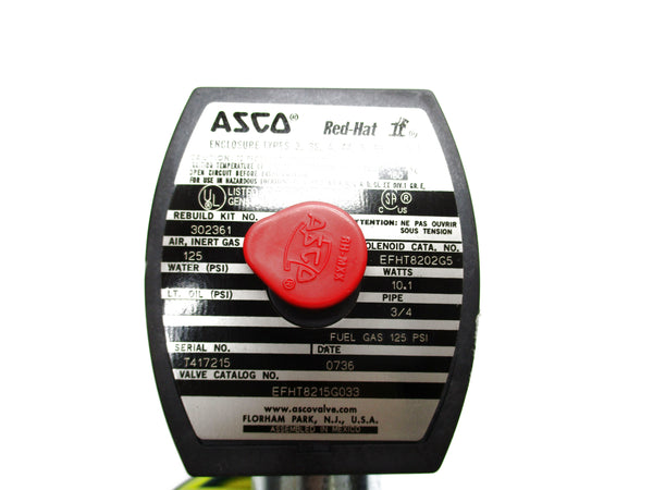ASCO EFHT8215G033 110/120V 125PSI UNMP