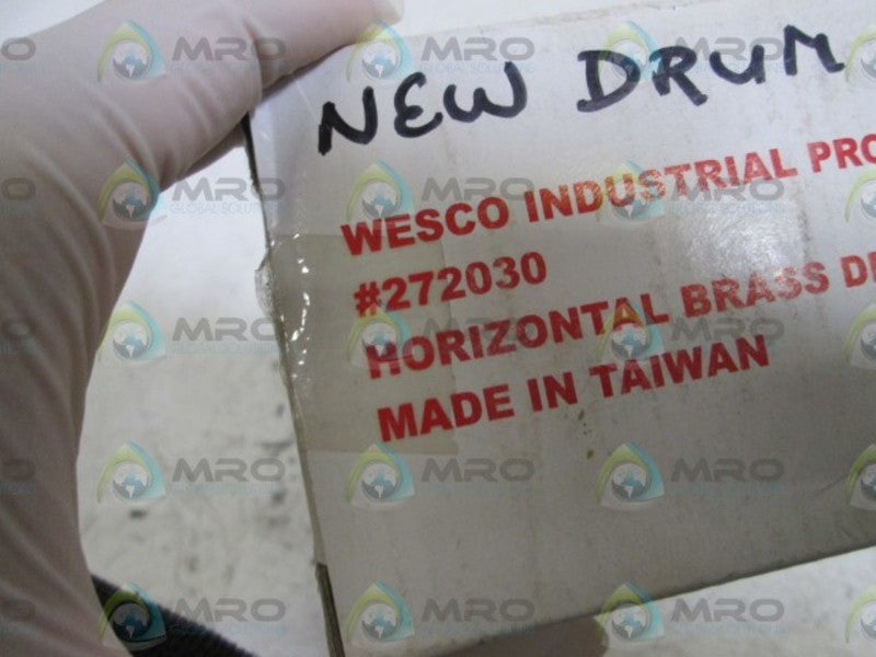 WESCO HORIZONTAL BRASS DRUM VENT 272030 *NEW IN BOX*