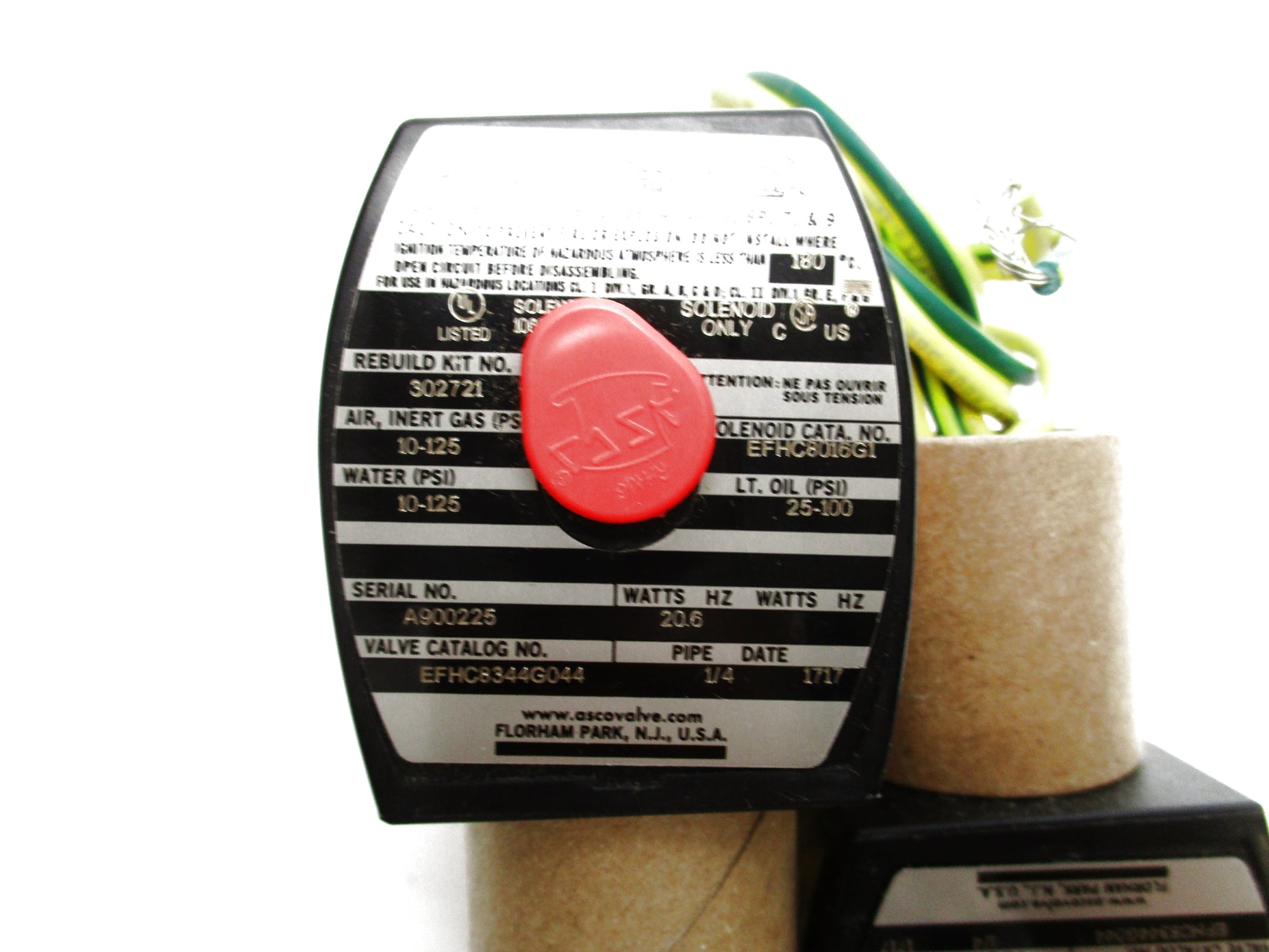 ASCO EFHC8344G044 125/VDC 10-125PSI NSNP