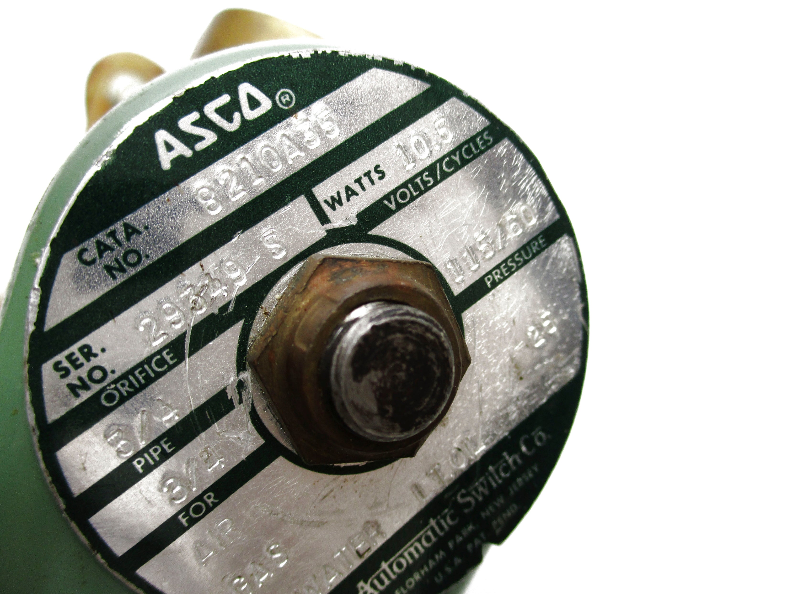 ASCO 8210A35 115V 3/4" UNMP