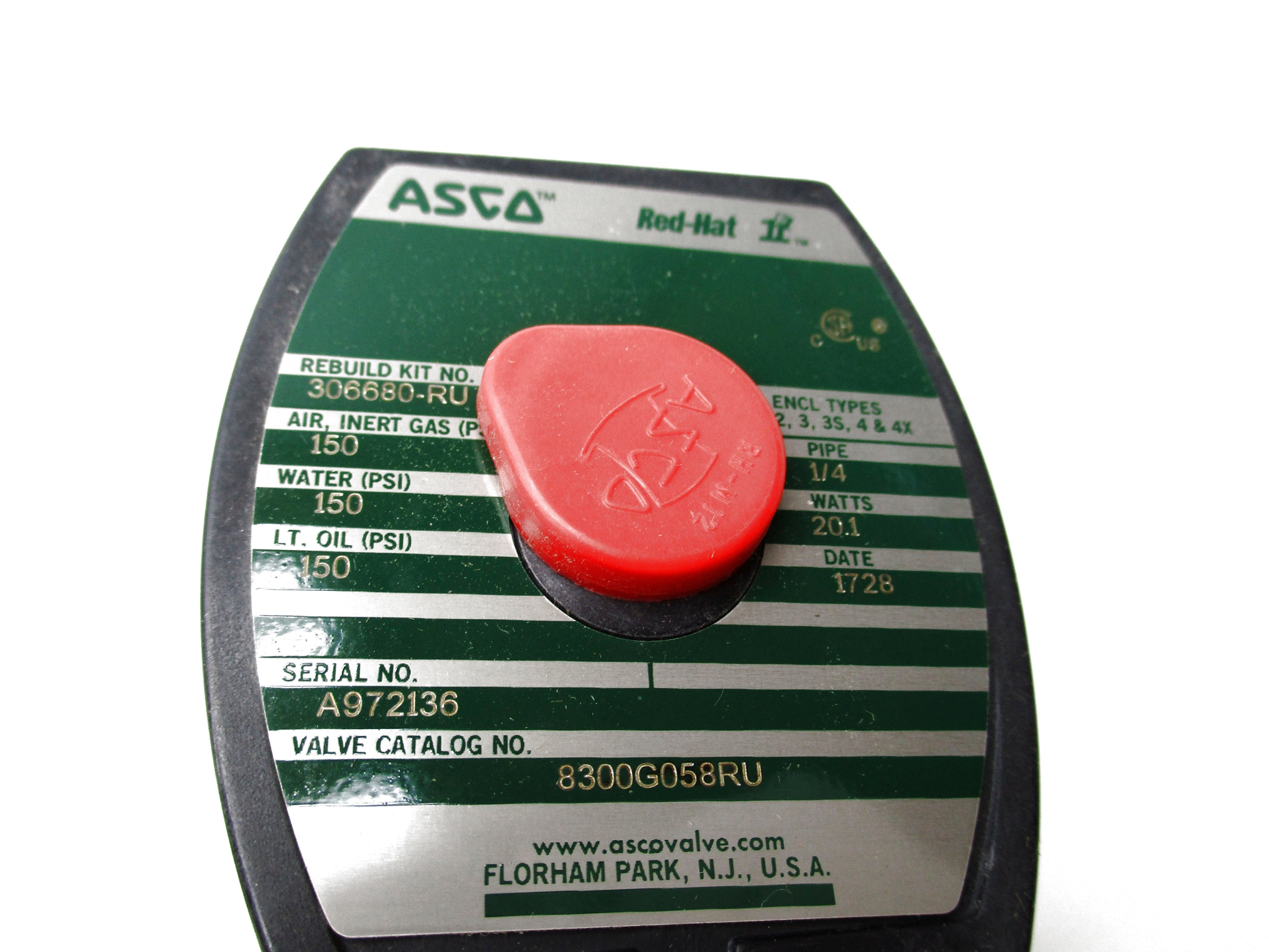 ASCO 8300G058RU 120V 150PSI NSMP